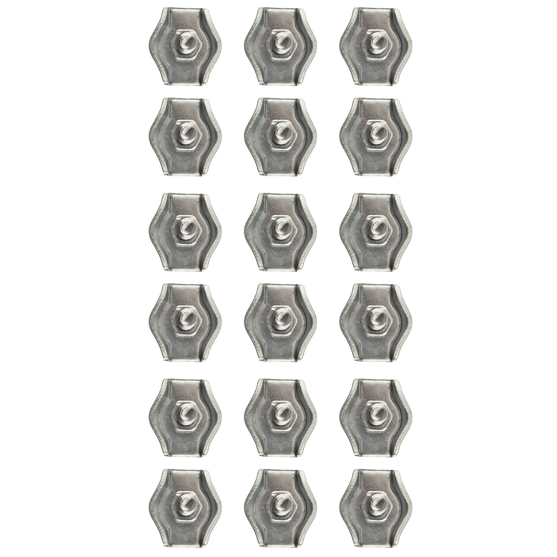 Serre-câbles Simplex 4 mm/6 mm avec poignée en boucle de câble plaqué zinc