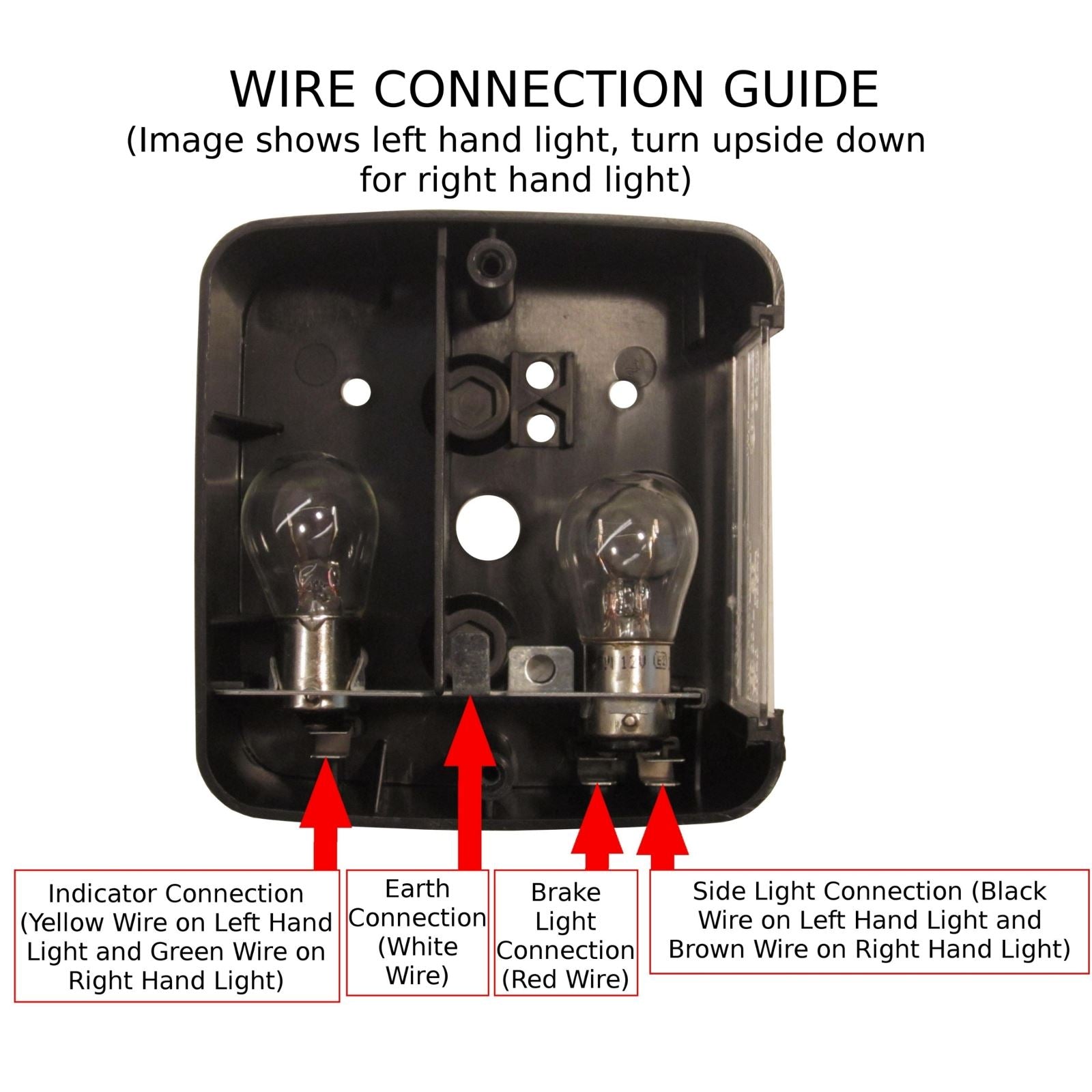 Anhänger/Caravan Licht oder Ersatz Beleuchtung Bord Lampe Paar TR053