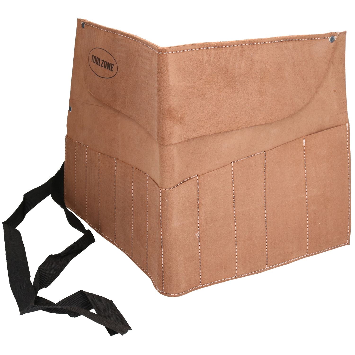 12 Taschen Leder Werkzeugtasche Rollenhalter Taschenhülle TE027