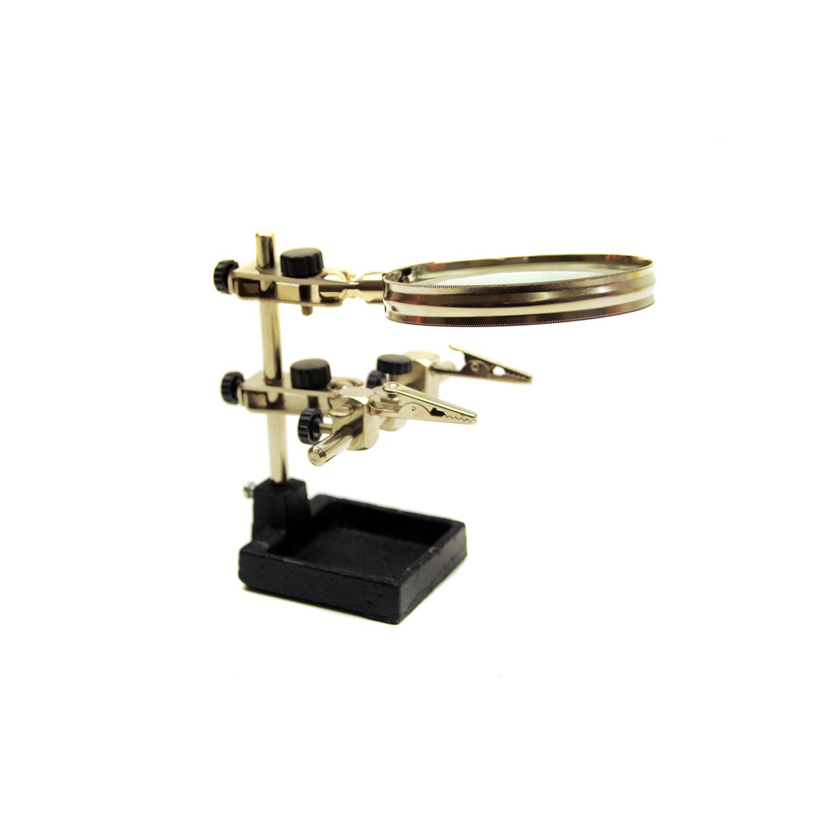 thumbnail image 2 of AB Tools Helping Hands With HD Magnifying Glass - Soldering Clamp, 90x5mm Lens, TE235 2 of 6