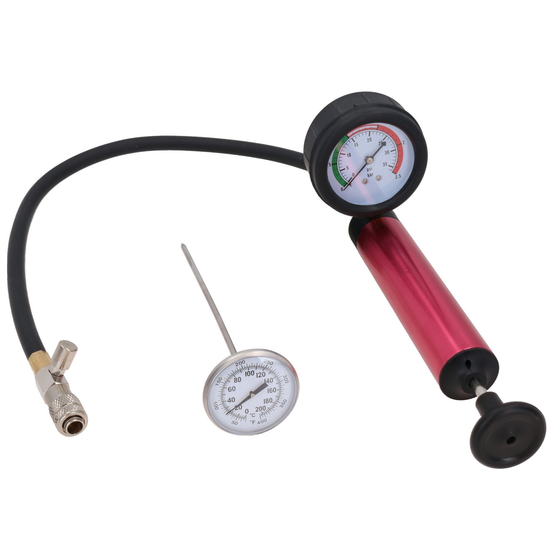 Kit de test de pression de température de refroidissement de liquide de refroidissement de radiateur 14 pièces