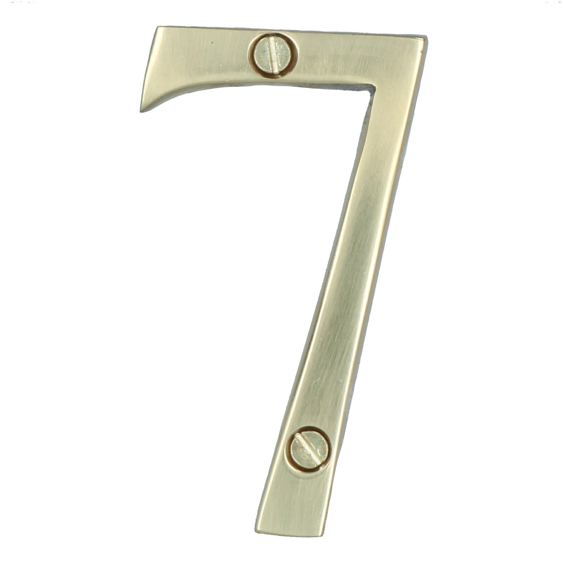 Messing Hausnummern Ziffern 0-9 Türschild 70mm Plakette Straße Brief Mail