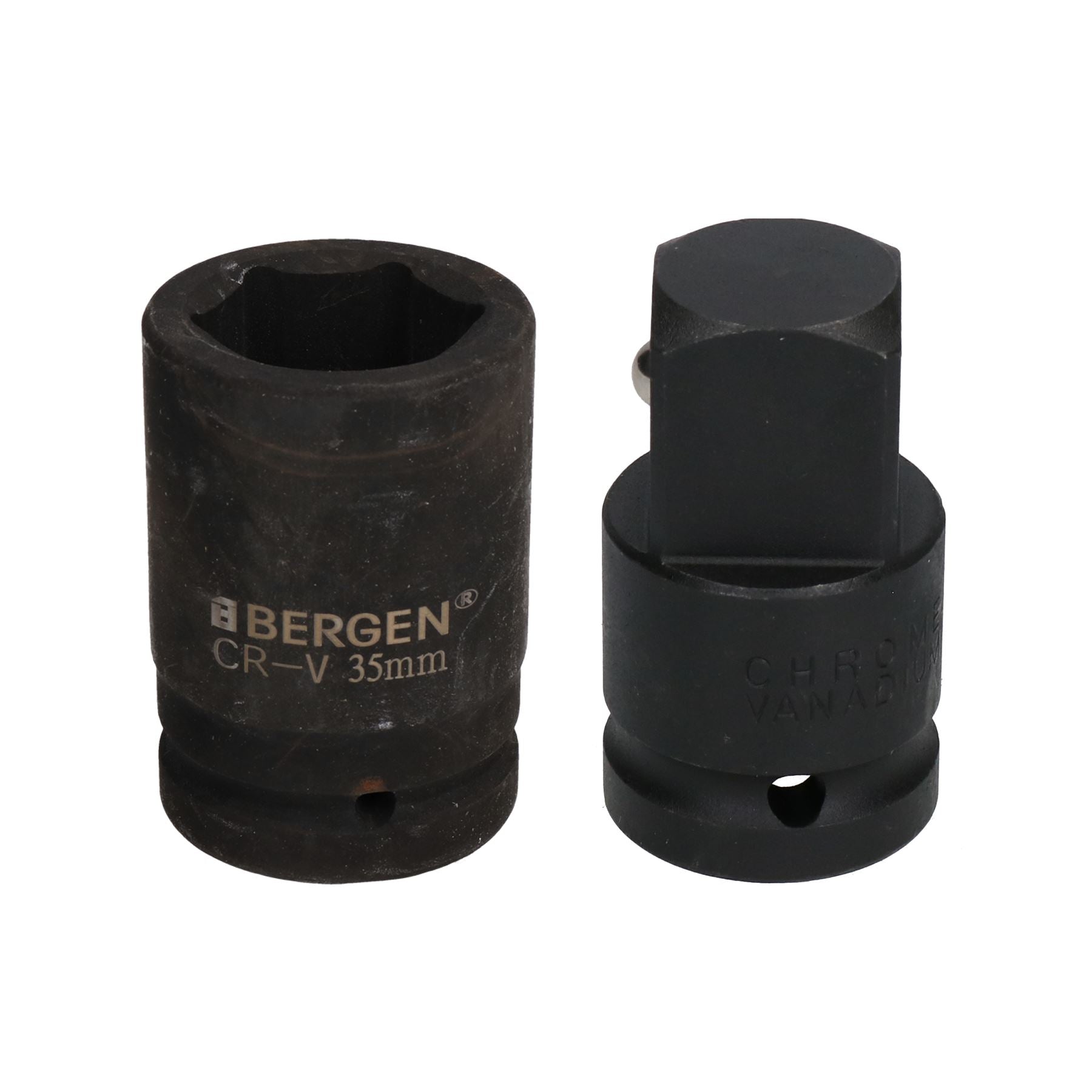 Douille à choc profonde métrique 35 mm 3/4" ou 1" à 6 pans avec adaptateur élévateur