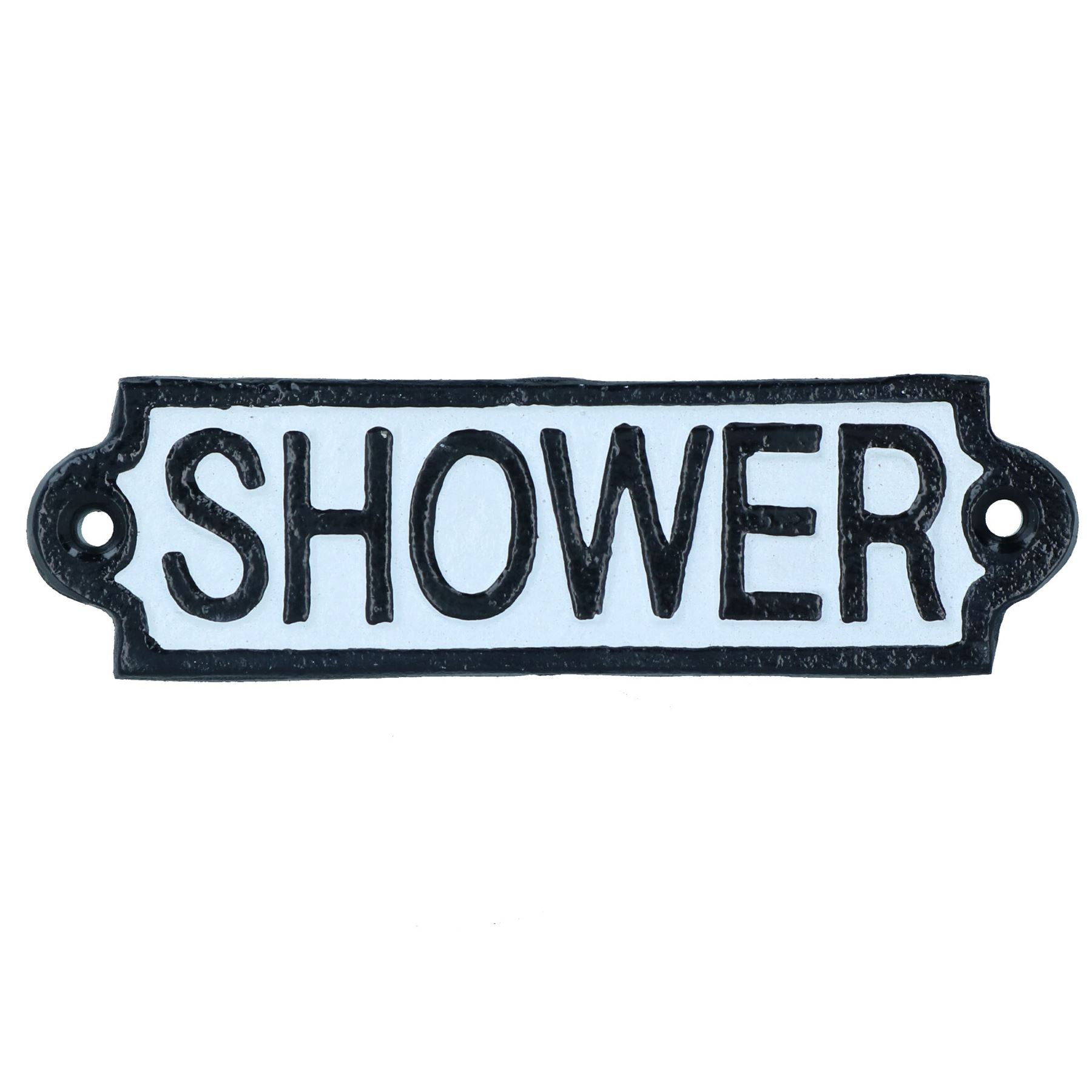 Plaque de douche en fonte pour porte, mur, maison, portail, salle de bain, hôtel