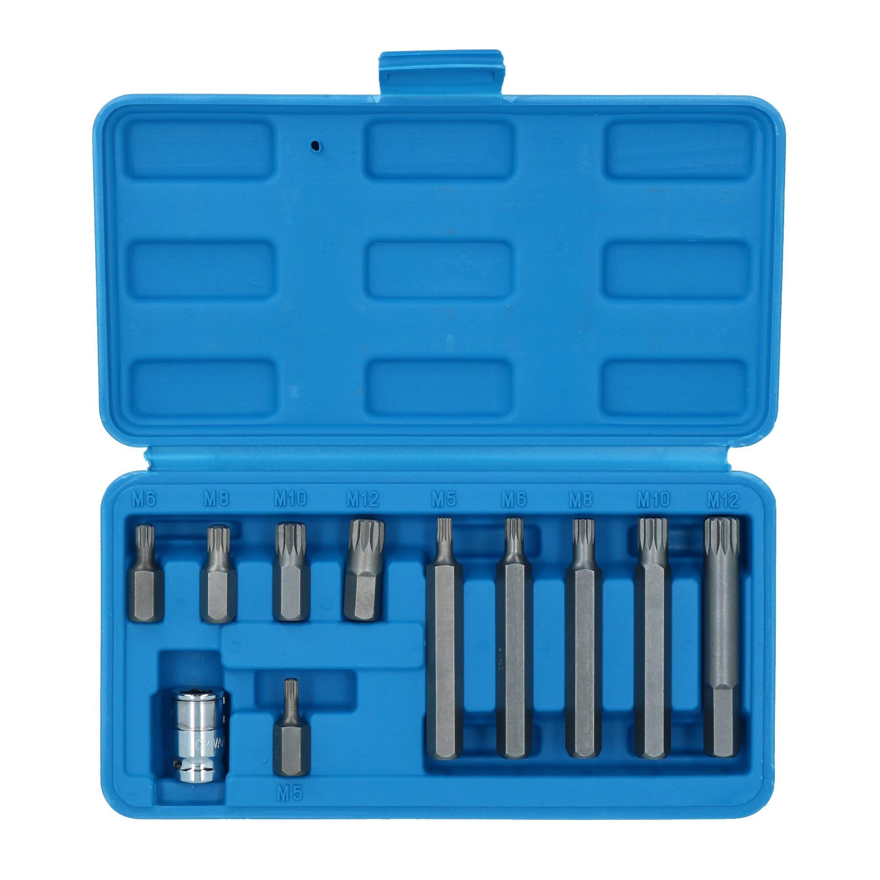 Douilles à embouts cannelés mâles peu profonds et profonds 5 mm – 12 mm (M5-M12) entraînement 3/8 po