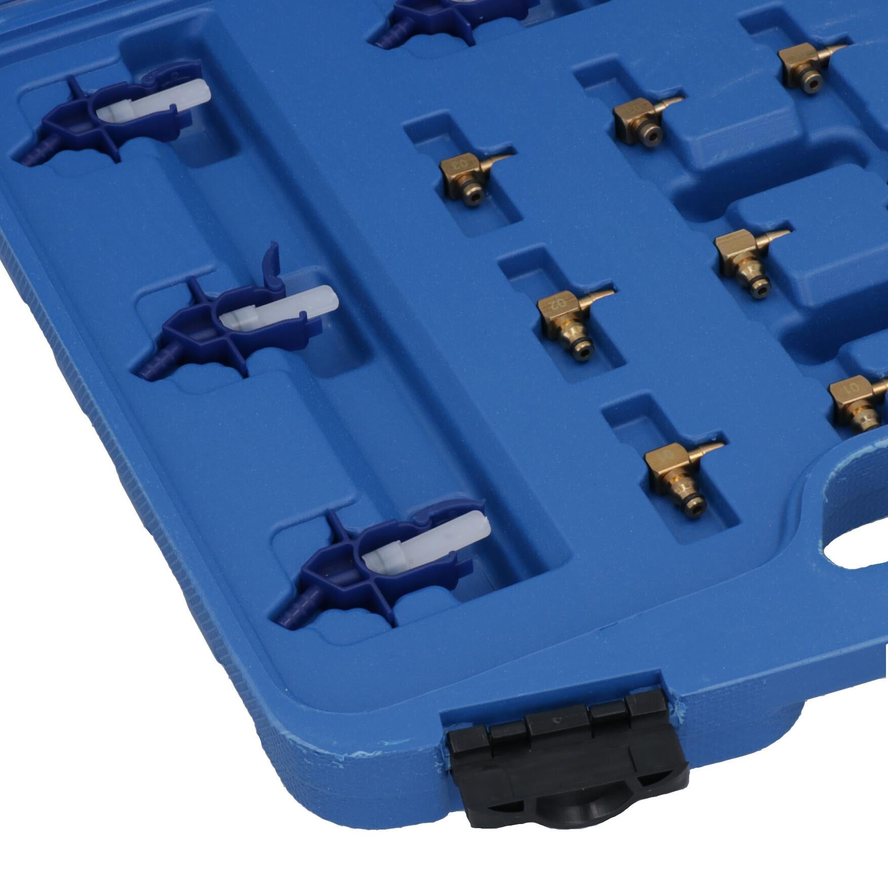 Bosch Delphi Injektor-Durchflussmesser Common Rail Kraftstoffeinspritzdüsensatz + Adapter AT567