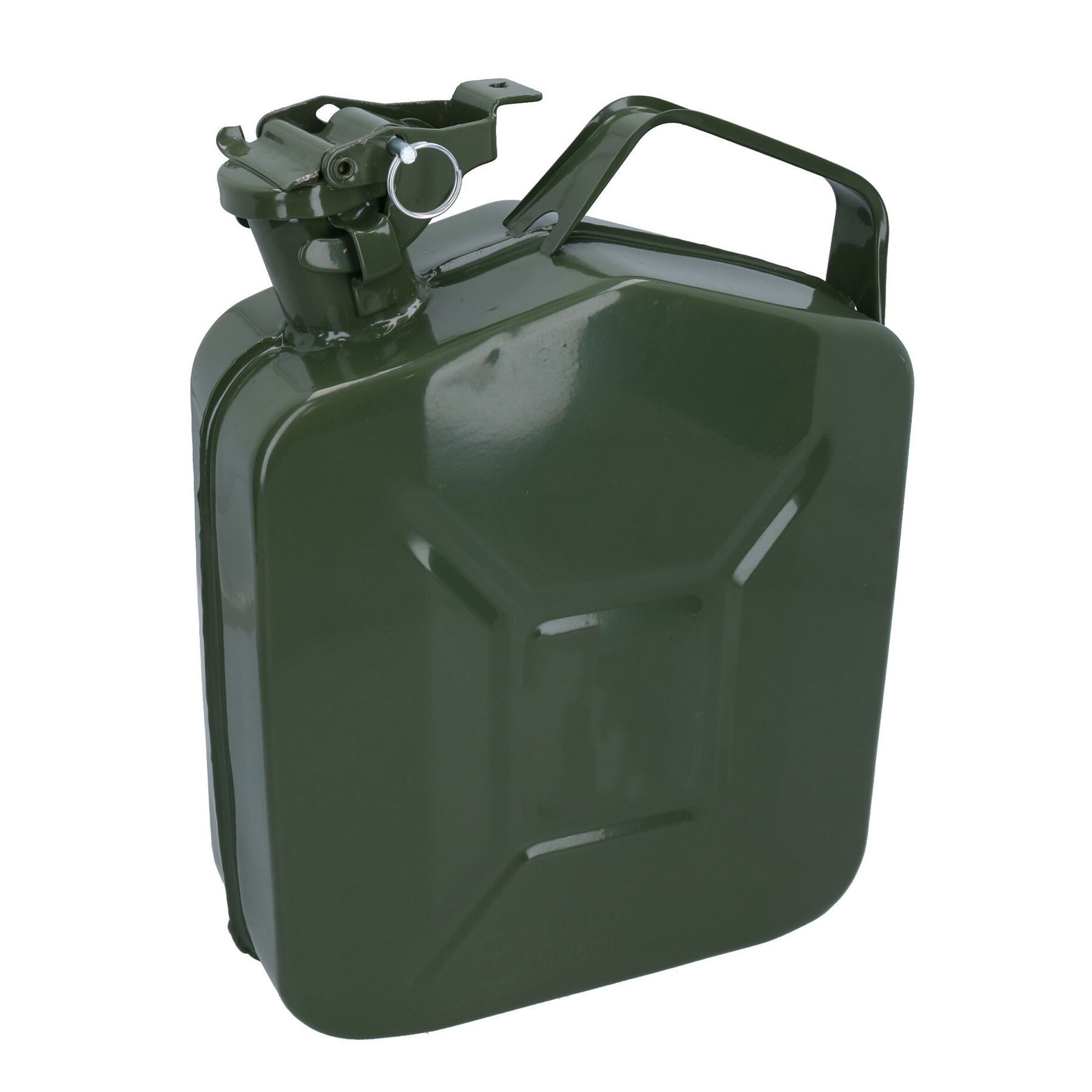 20 Ltr Metall Kraftstoff Kanister Halter Lagerung Container + Flexible Kraftstoff Ausgießer