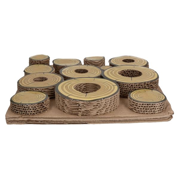 Petits animaux cochons Guniea Boredom Breaker Maze A Log Treat Challenge 30x30cm