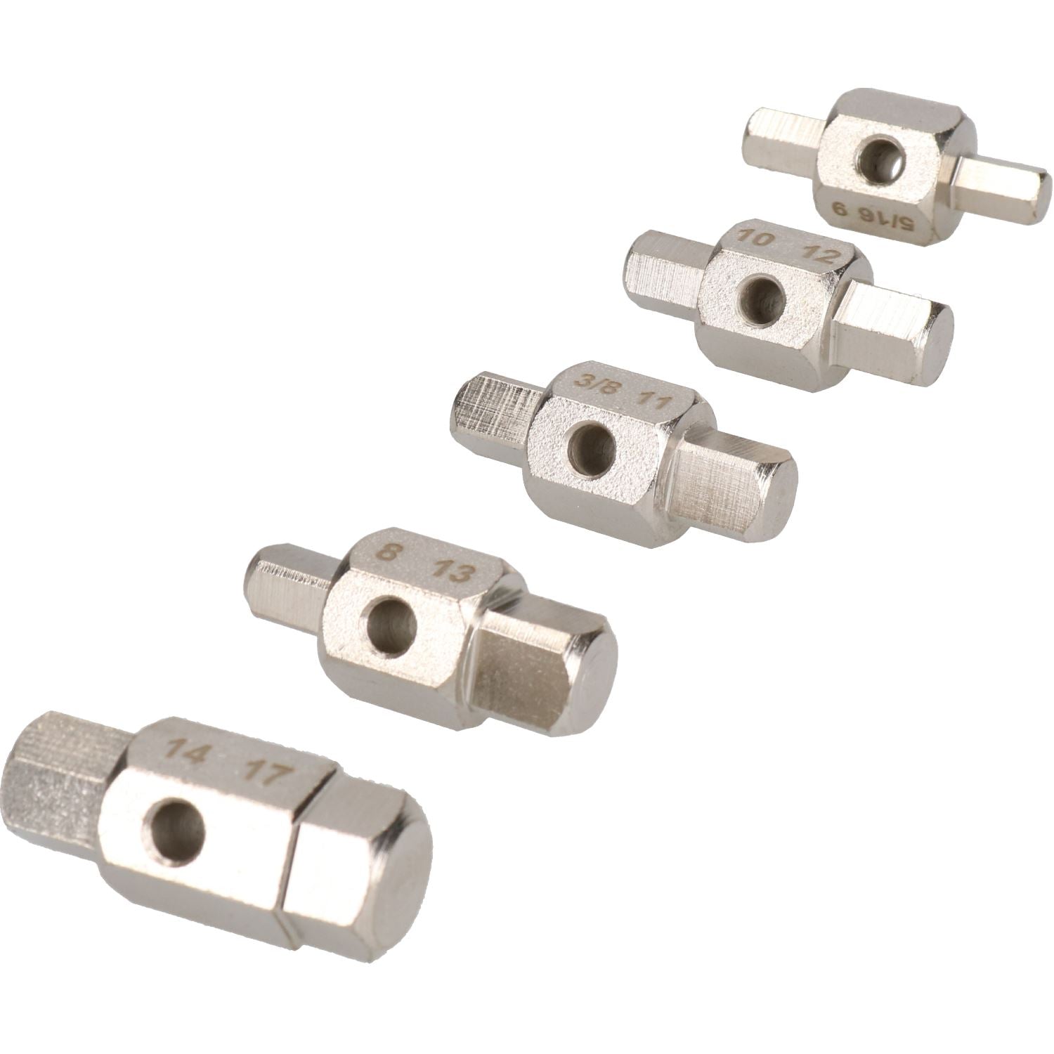 Lot de 5 clés de bouchon de vidange de carter de 10 tailles pour bouchons de différentiels de boîte de vitesses, changement d'huile