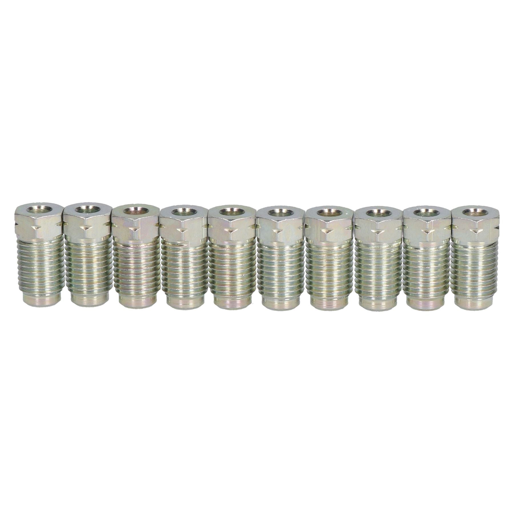 Stahl-Bremsleitungs-Anschlussstücke 7/16 x 20 UNF für 3/16 Zoll Bremsleitung, 10 Stück