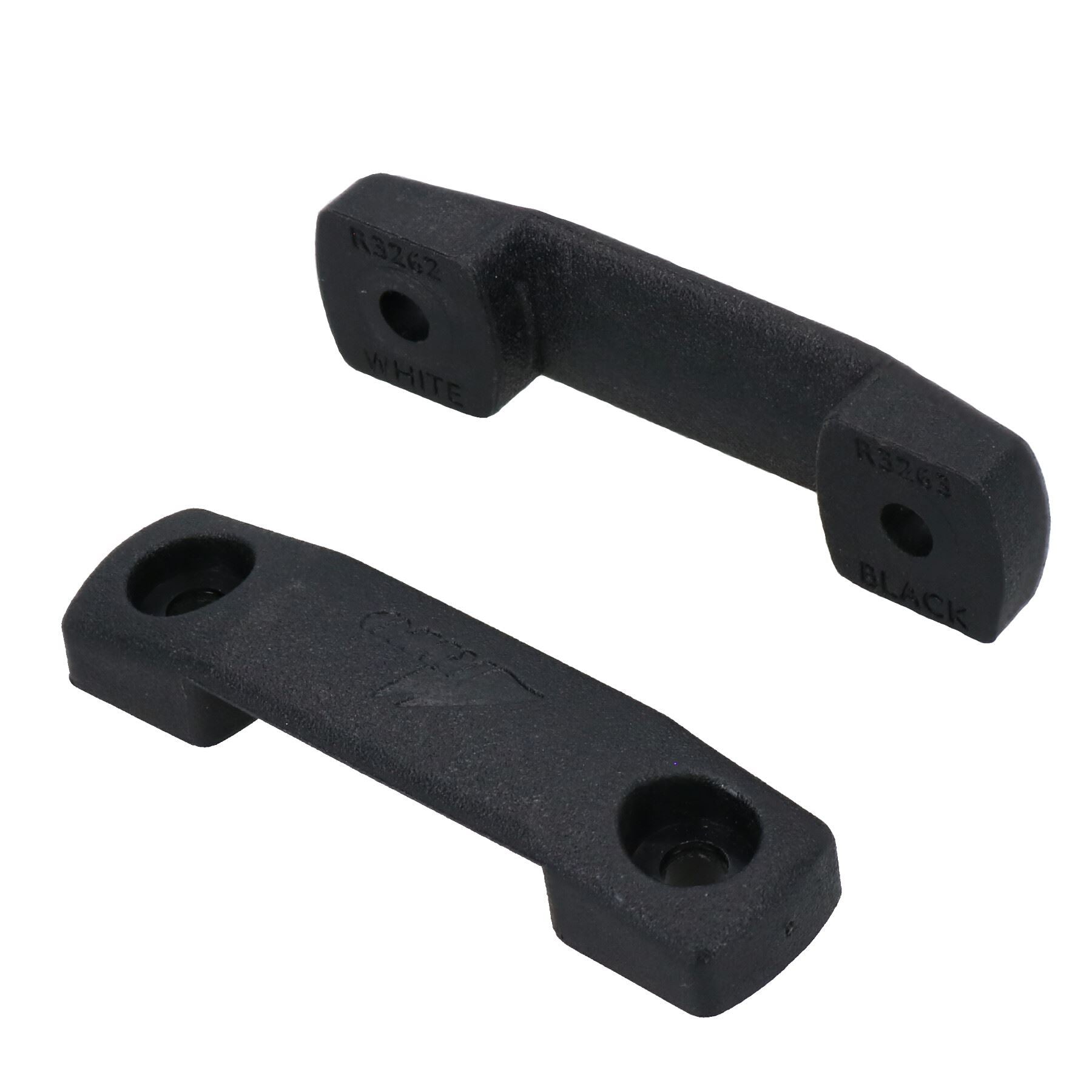 Lot de 2 sangles d'arrimage à boucle à came de 2,5 m avec supports de fixation pour pont en sangle