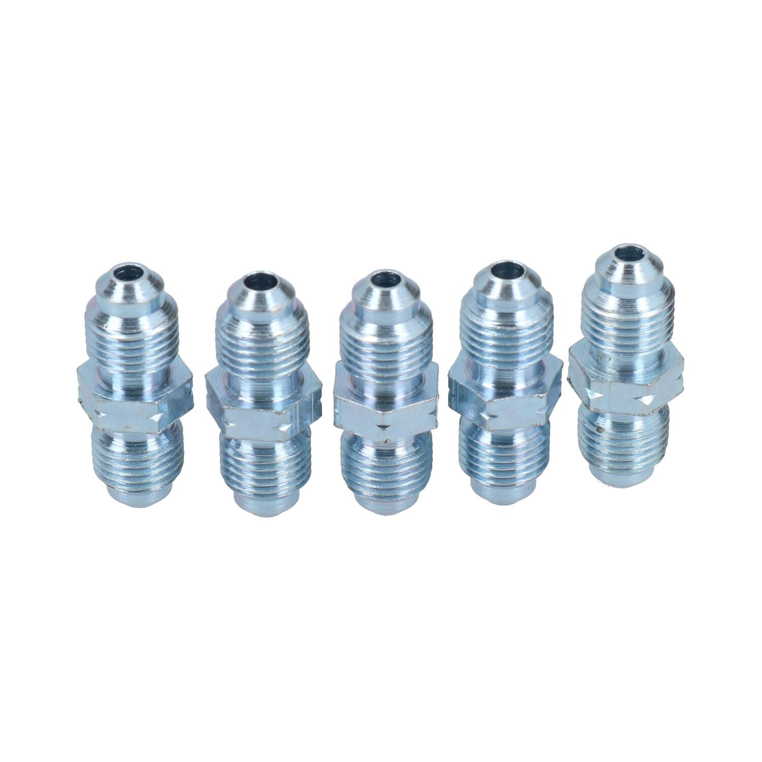 M10 x 1 mm Inline-Bremsleitungsverbinder männlich für 3/16 Zoll-Rohr, 5 Stück