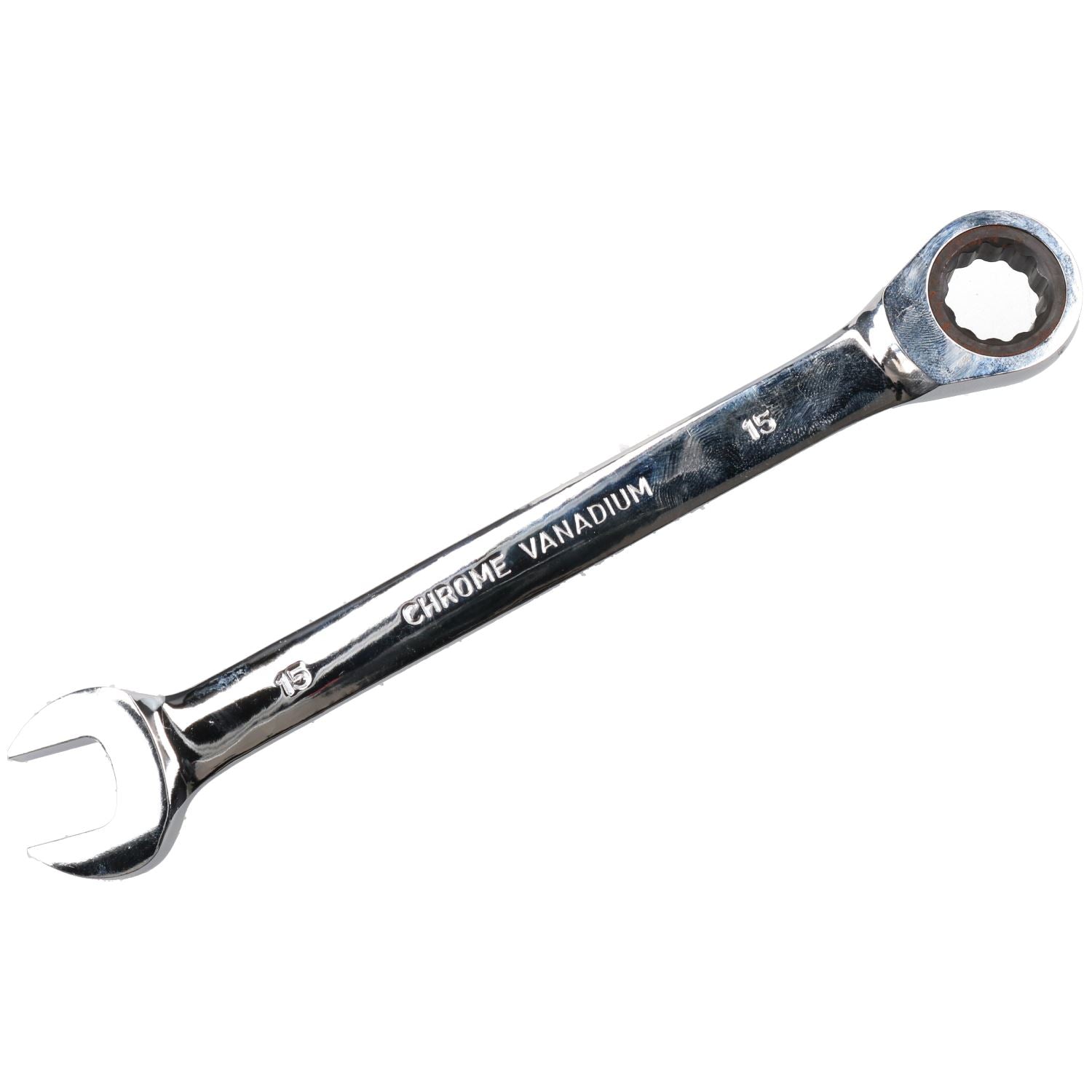 15mm metrischer Ratschen-Maulschlüssel, 72 Zähne, umkehrbar