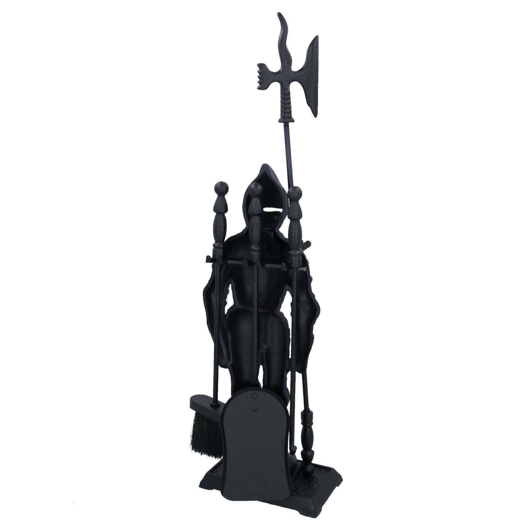 Knight Soldier Log Burner Fireside Fireplace Companion Set 72 x 21 x 12.5 cm