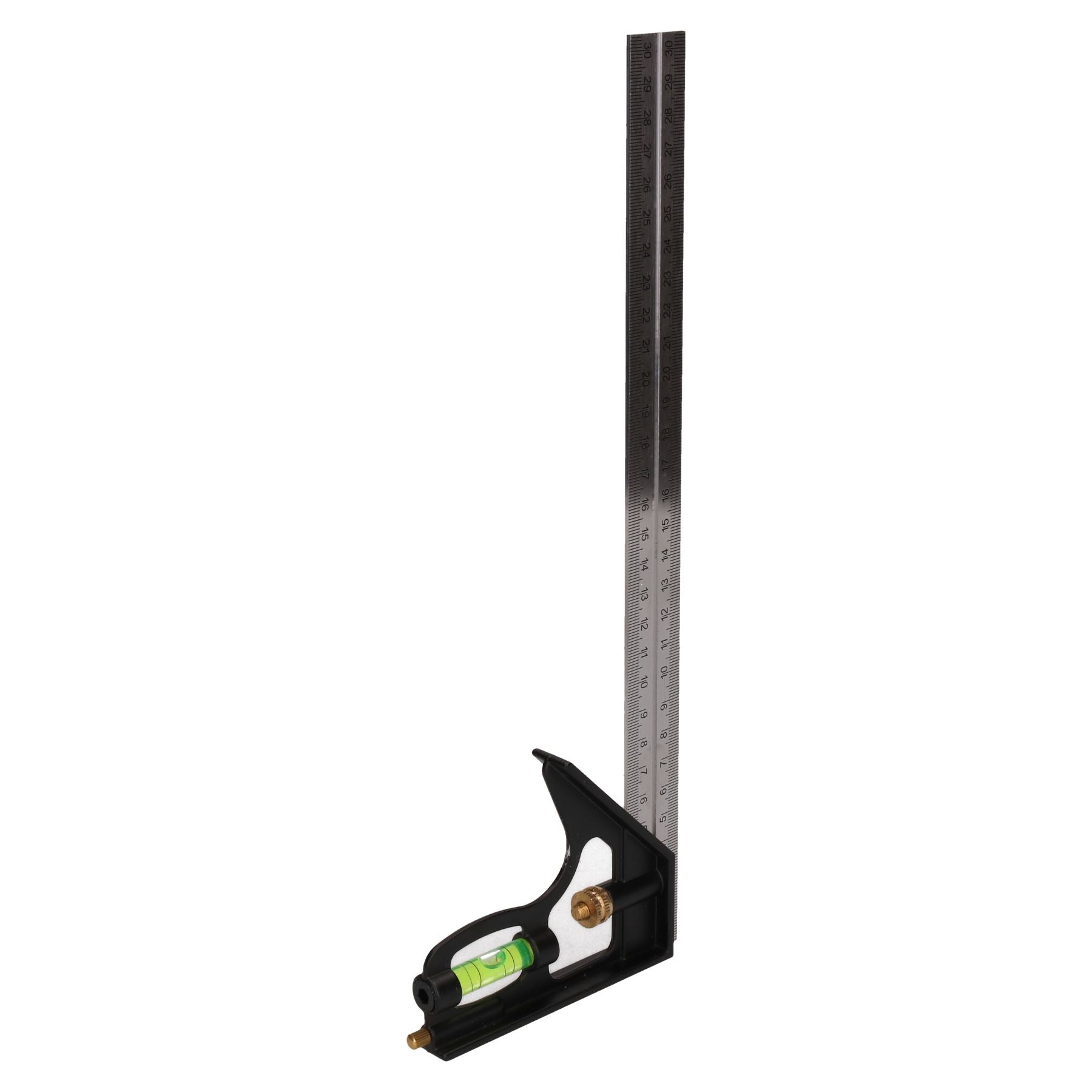 Ensemble d'équerres d'ingénieur réglables 6" + 12" + niveau à bulle 2 pièces