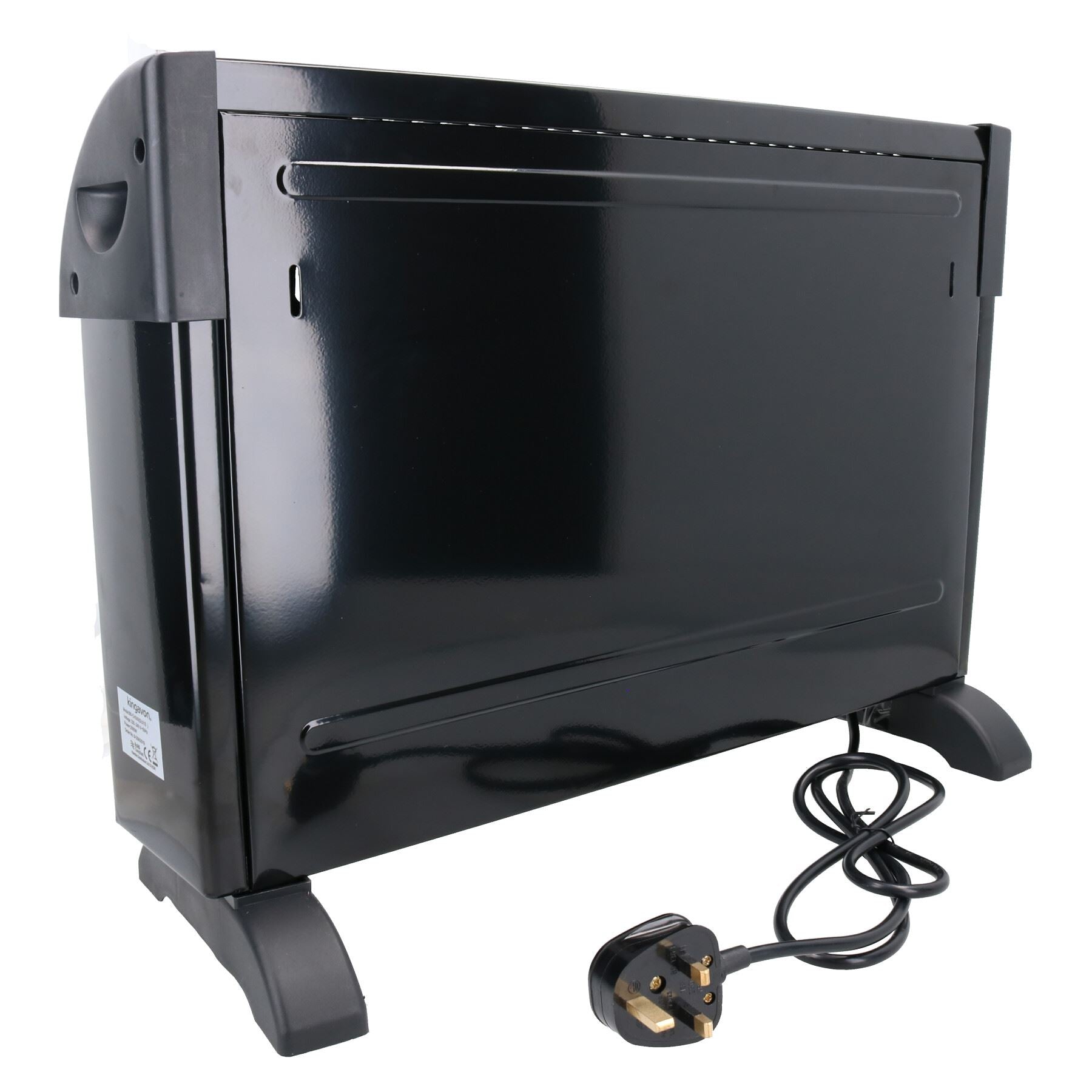 Convecteur électrique autonome 2 kW avec thermostat réglable Noir