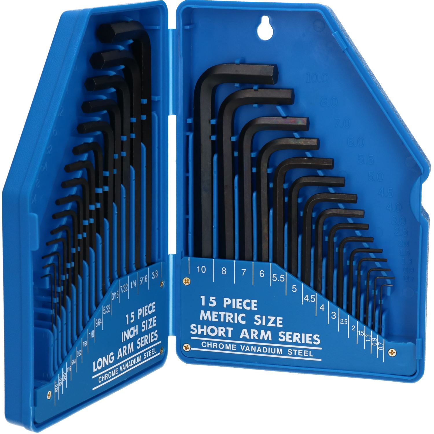 Allen / hex key 30pc set metric 0.7mm - 10mm / imperial / AF 0.028 - 3/8 LSR30