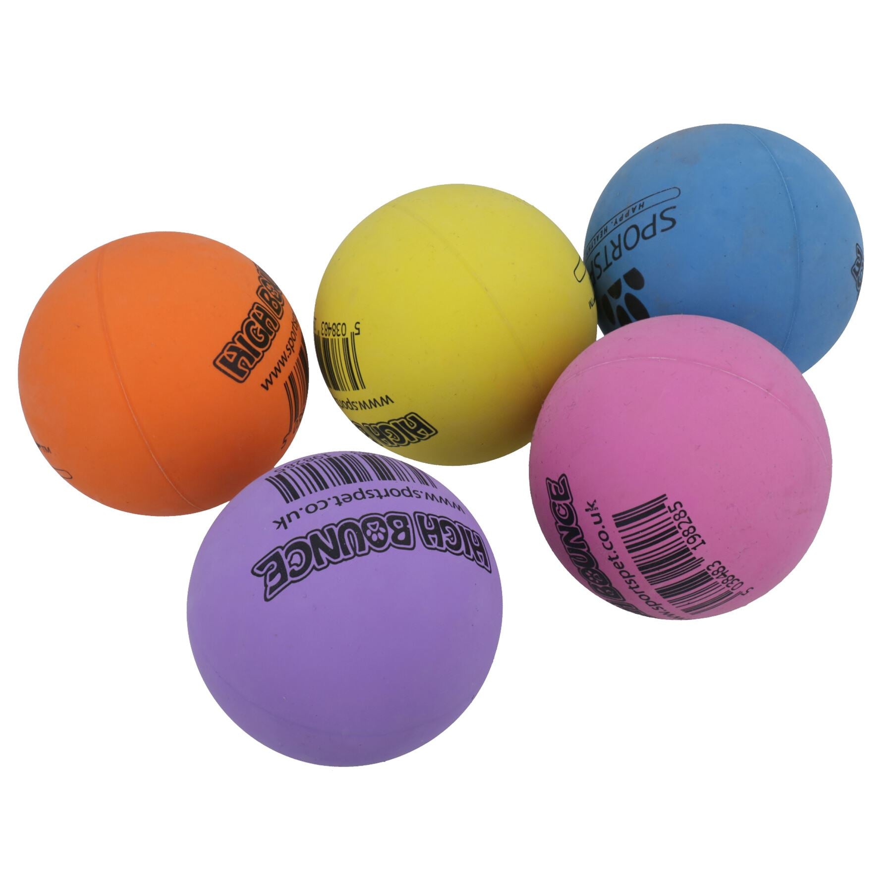Einzelball mit hoher Sprungkraft, hochwertige, ungiftige Gummibälle, für Hunde, zum Spielen, verschiedene Farben