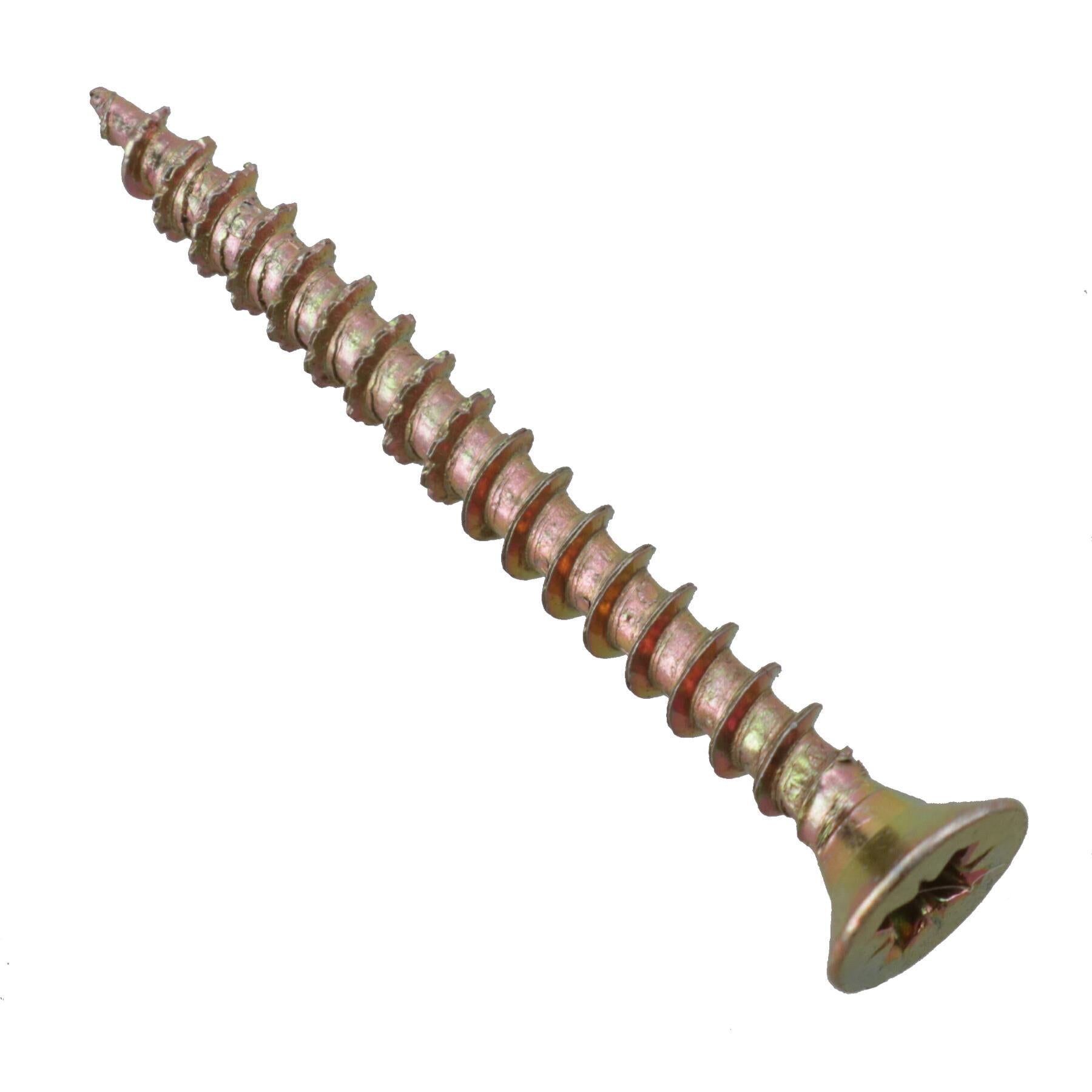Senkkopf-Holzschrauben 4,0 x 40 mm, gezackter Rand verhindert Splittern, PZ2