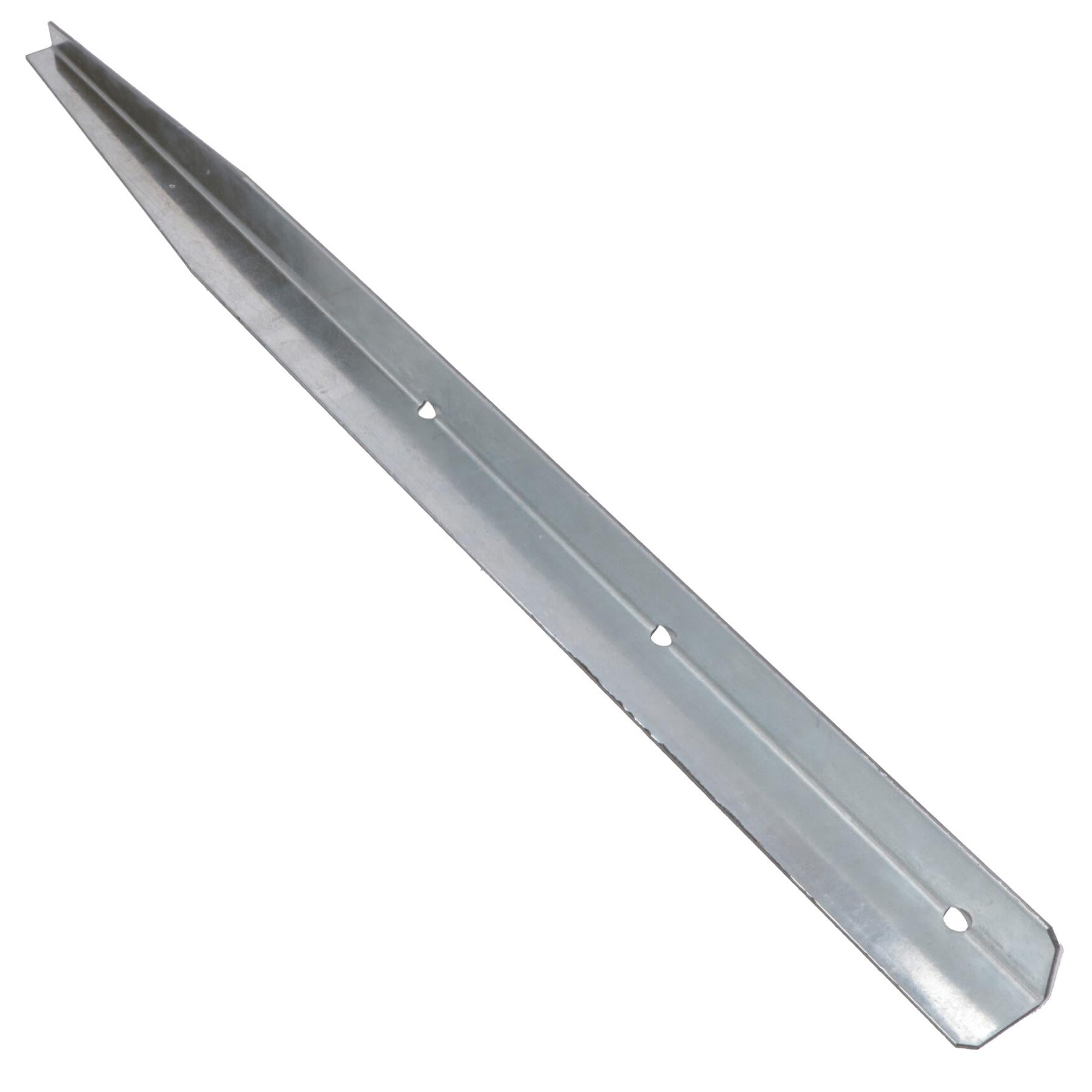 Galvanised Log Roll Pin 450mm Wooden Border Edging Garden Lawn Yard