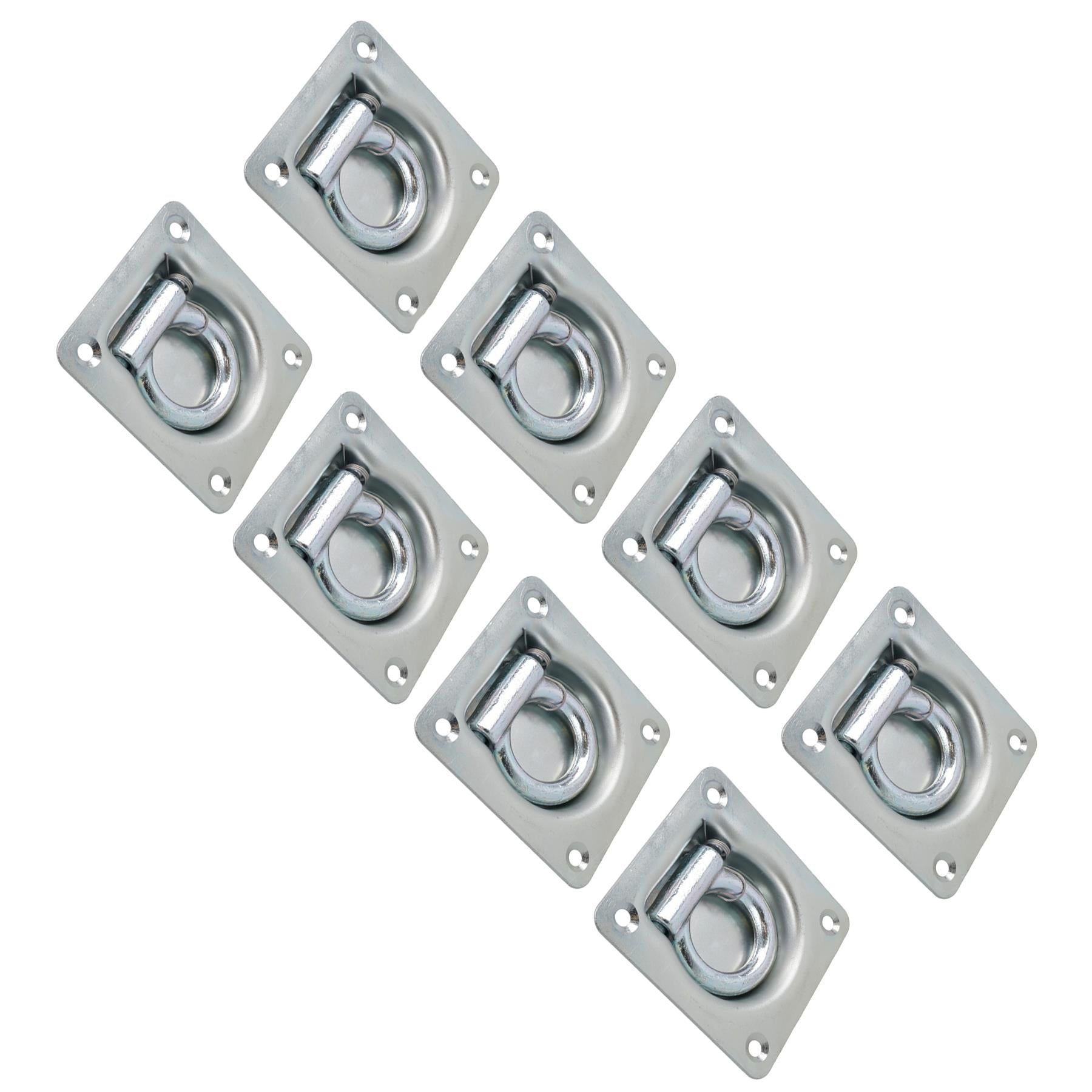 Recessed Flush Fit Tie Downs Cargo Lashing Eye Rings Anchor Trailers Trucks