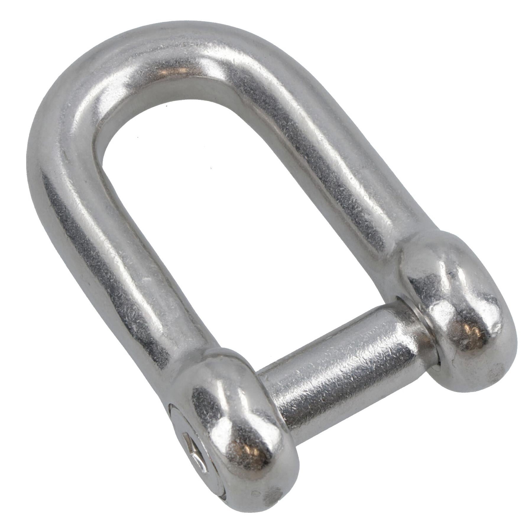 Countersunk Pin Dee Shackle 12mm Hex Socket Rigging Link Stainless Steel 316