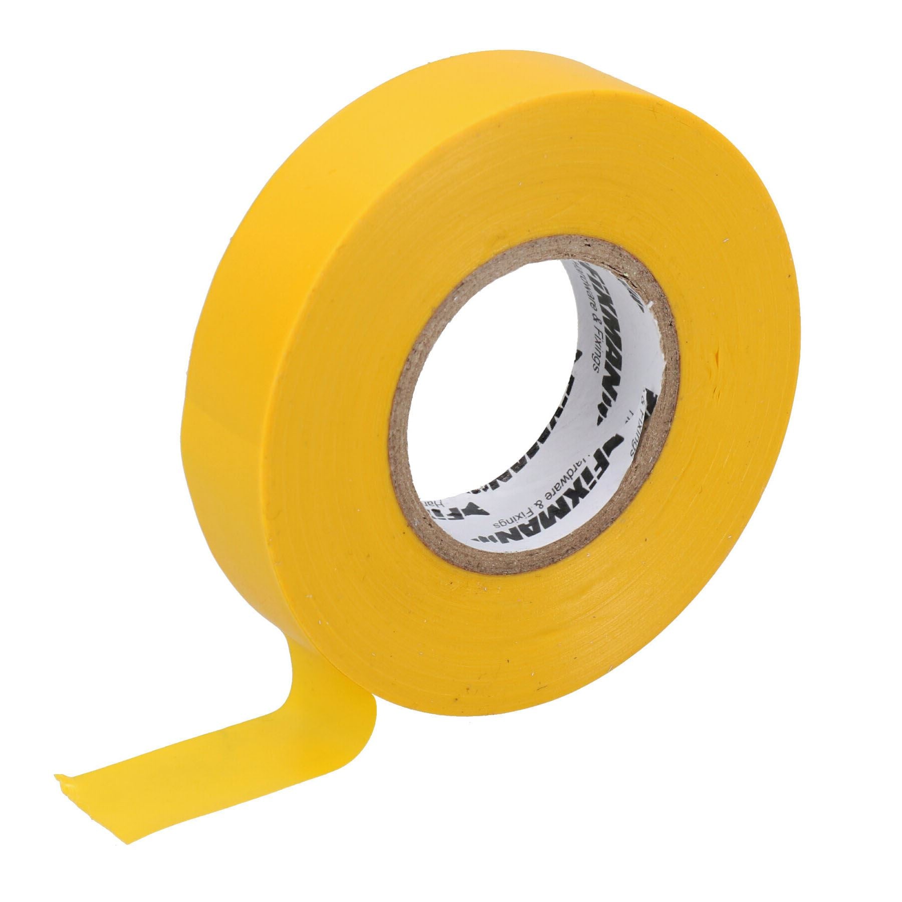 Yellow PVC Electrical Insulation Insulating Tape Flame Retardant 19mm x 33m 1pc