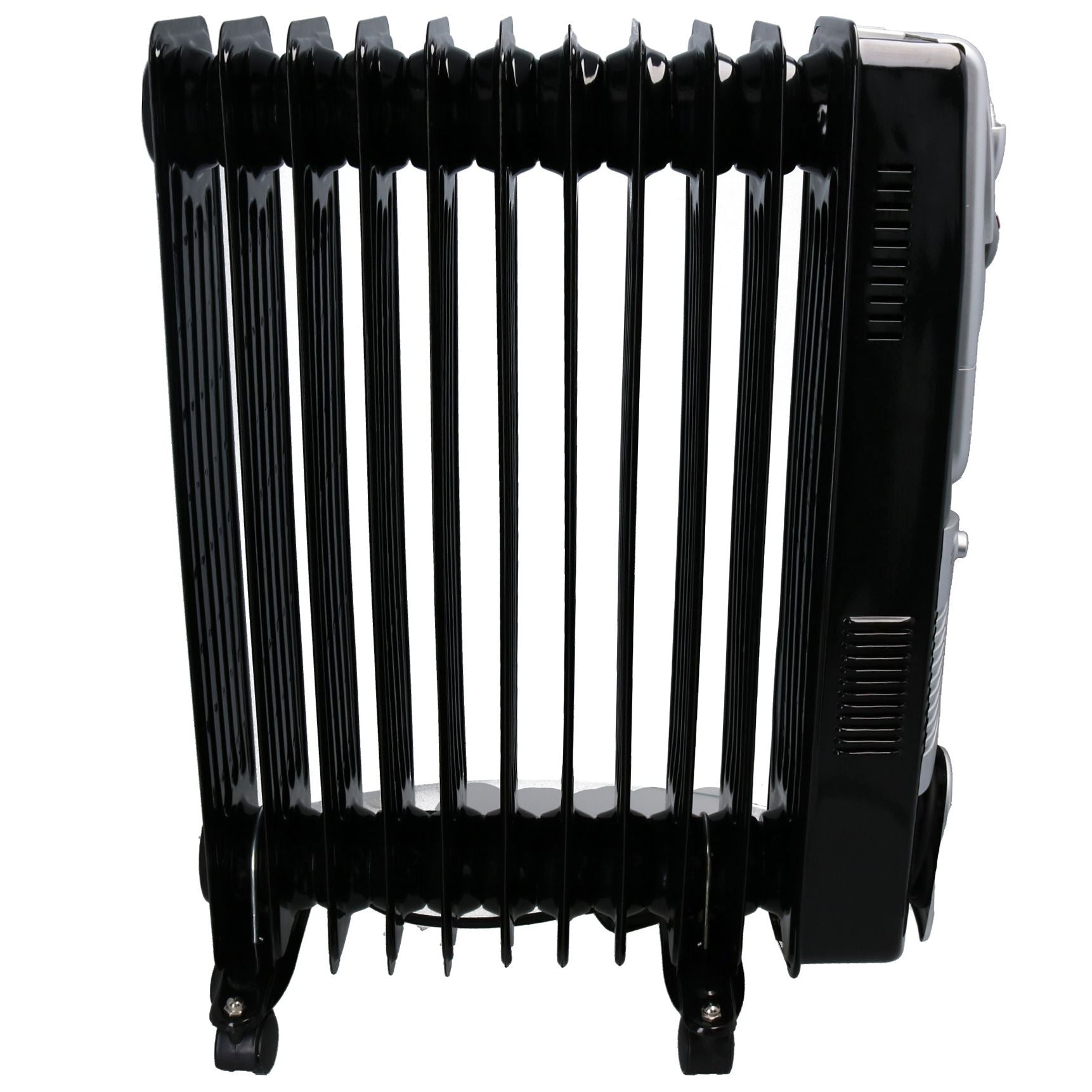 2KW 11 Fin Oil Filled Portable Electric Radiator Heater with Turbo fan + 24hr Timer