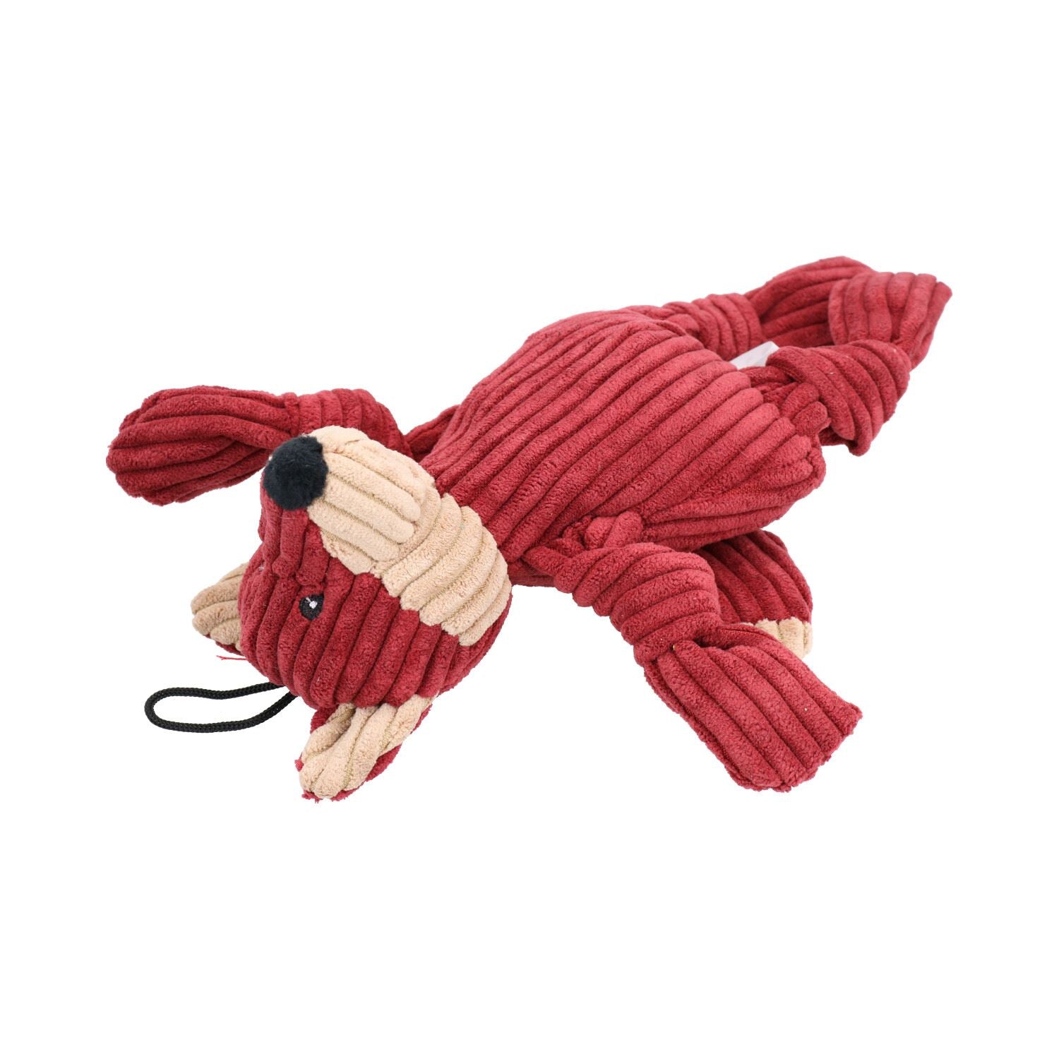 Jouet en peluche durable pour chien et chiot Woodland Small Fox Knottie 6 x 12 x 22 cm