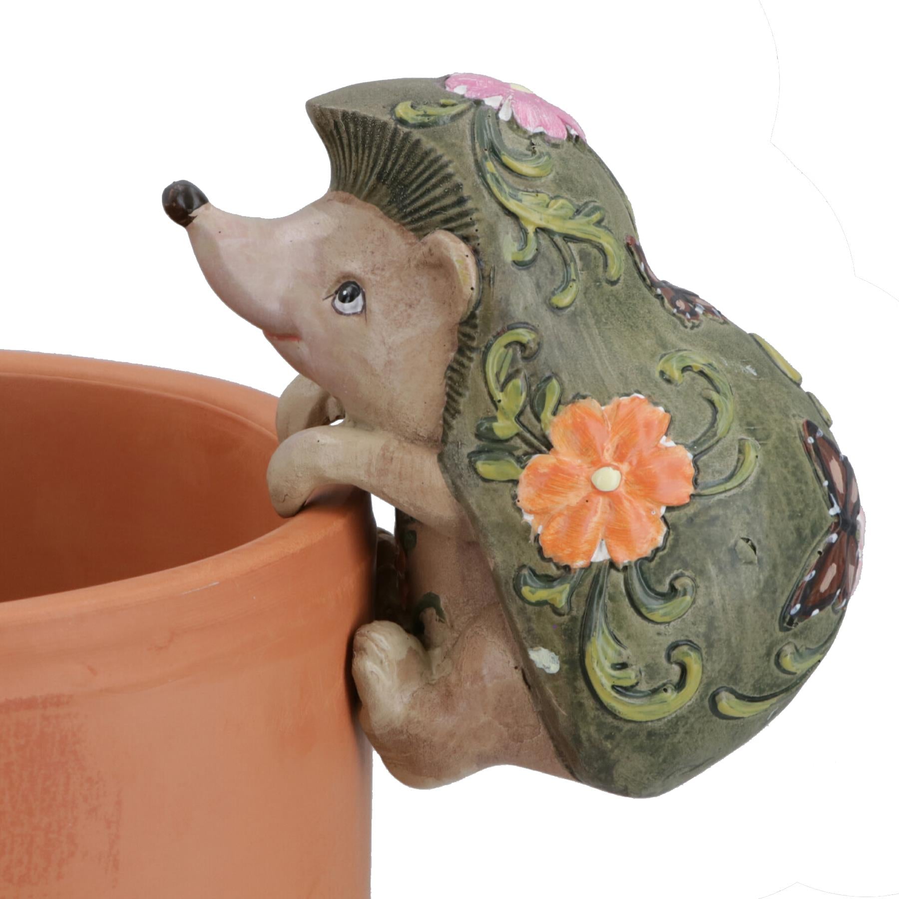 Hedgehog Rabbit Turtle & Snail Plant Pot Hanger Garden Ornament Statue Vase