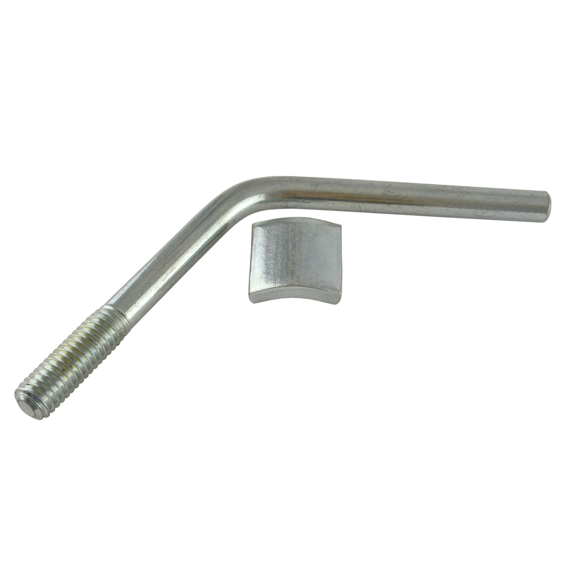 Poignée de verrouillage Bradley + plaque de protection pour attelage de roue jockey BRD13