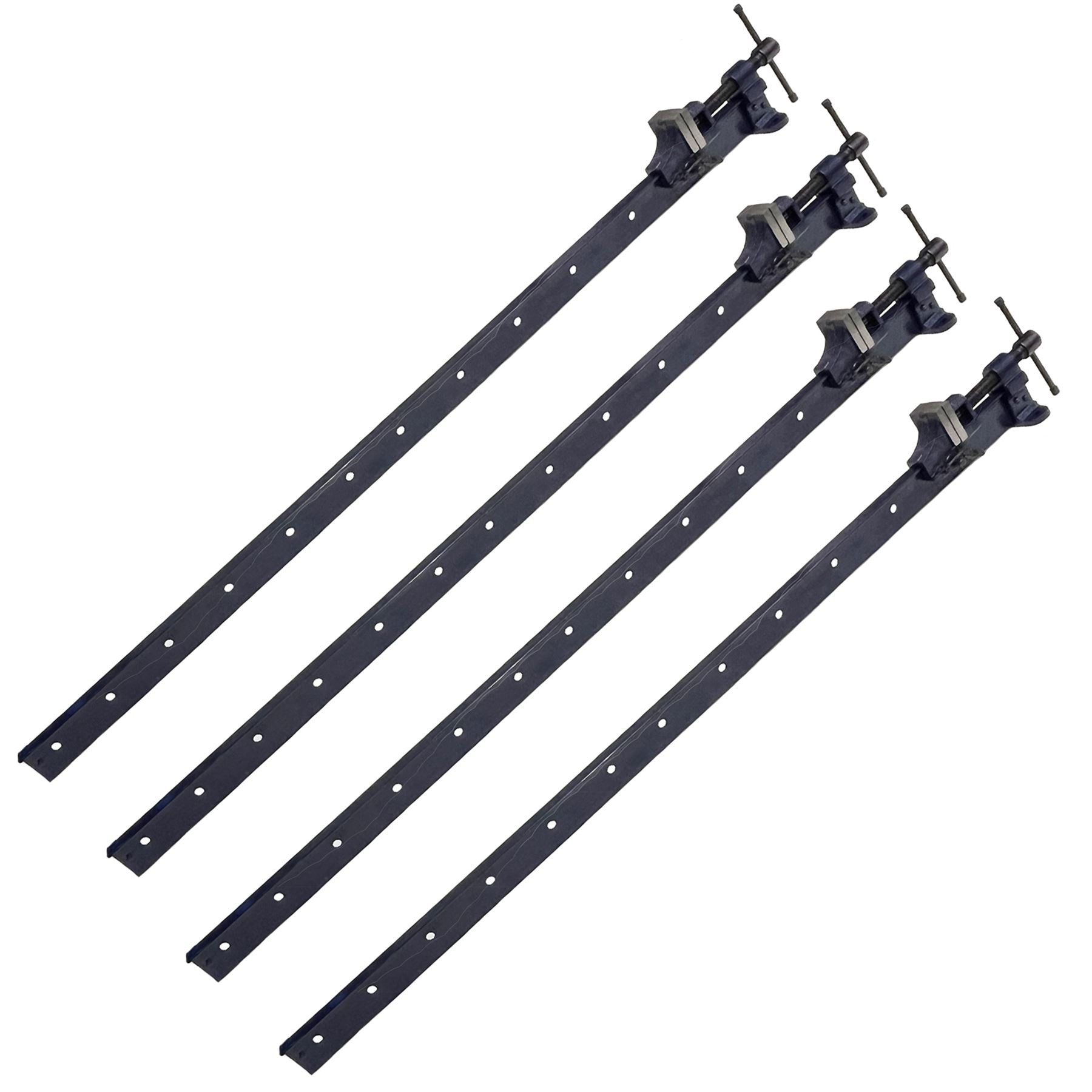 Pince à châssis en T en fonte de 48 po (1 200 mm) avec support de travail et pince coulissante