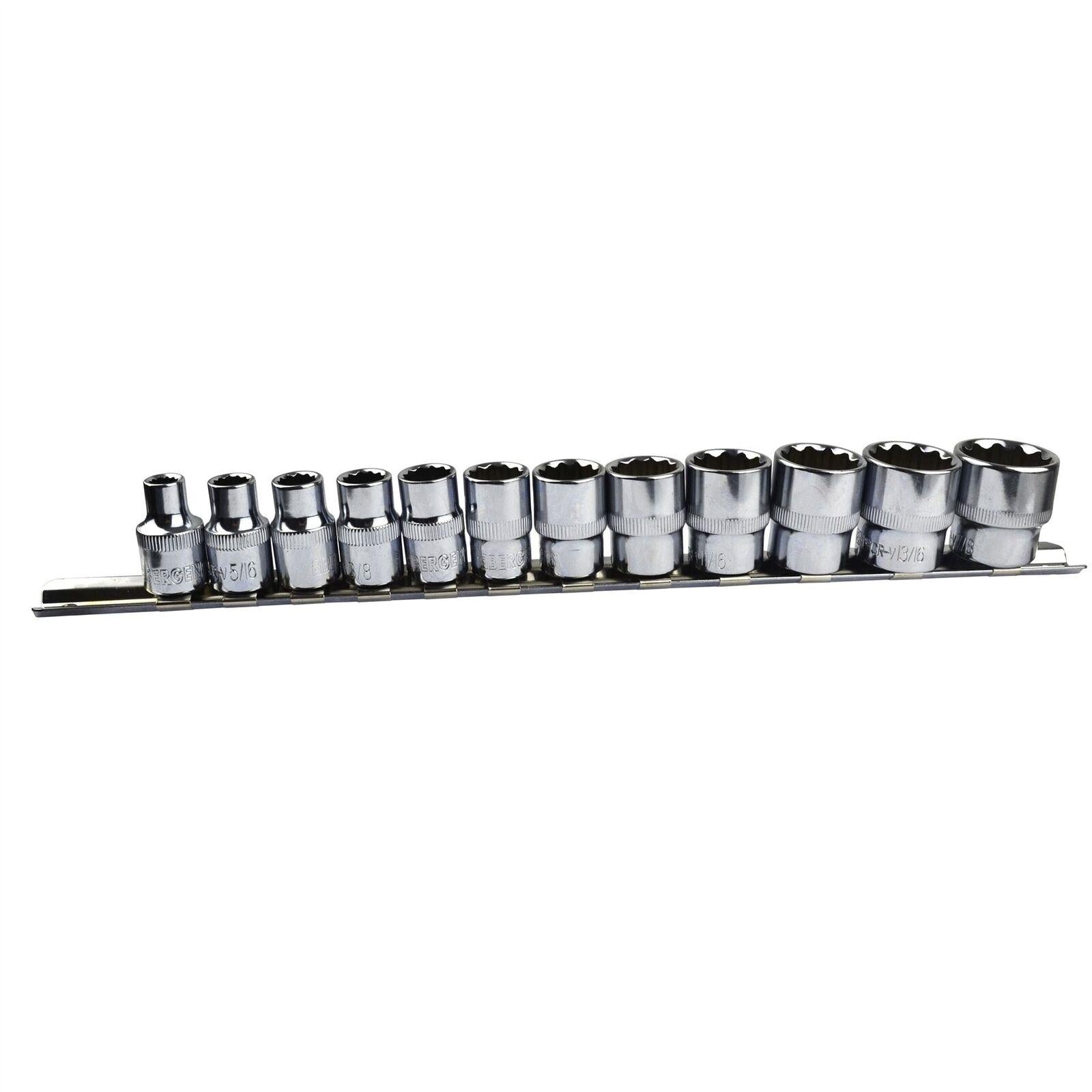 Imperial AF Steckschlüsselsatz SAE Zoll Steckschlüssel Verlängerungen Ratschen 1/4"dr 3/8"dr 1/2"dr Werkzeugtasche