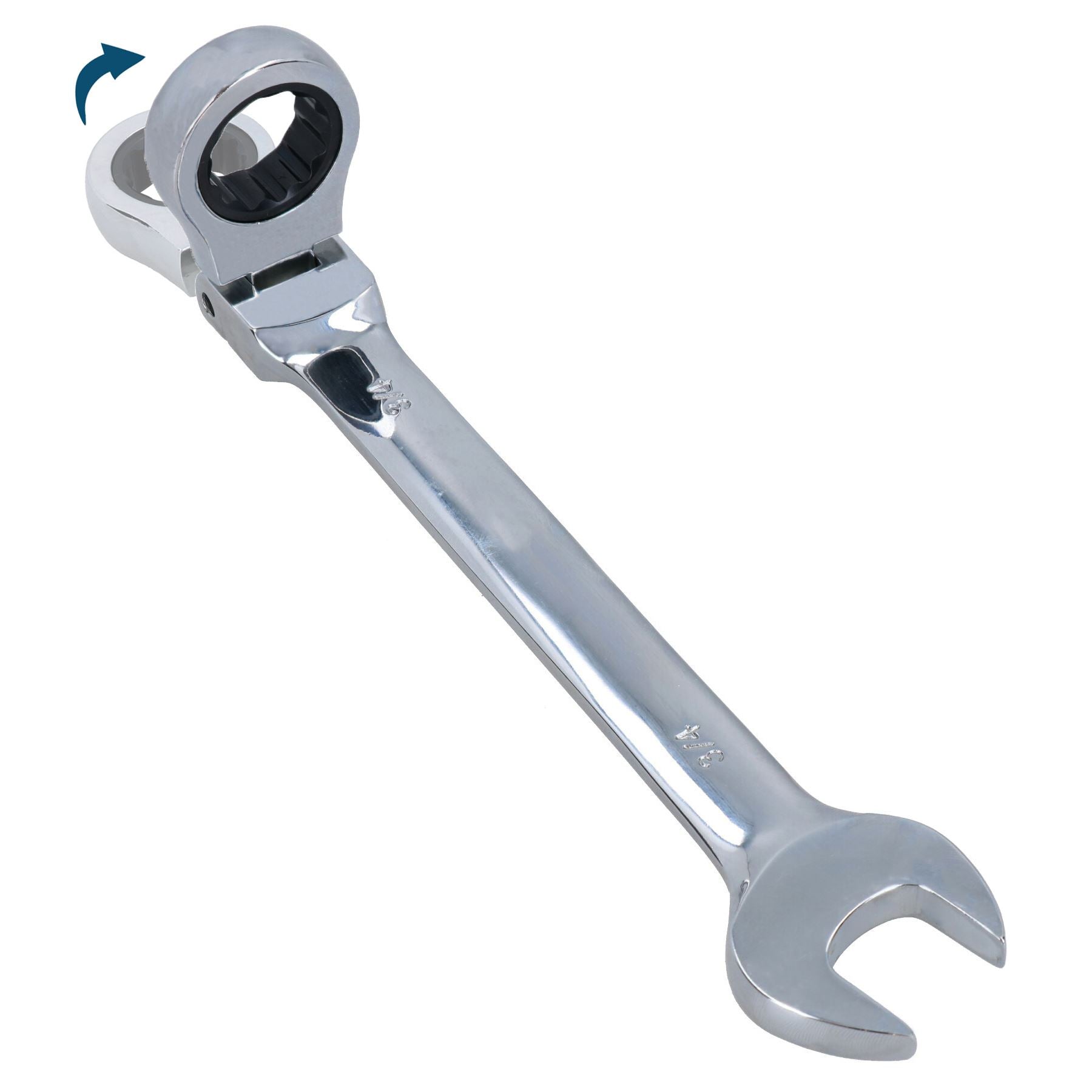 Clé mixte à cliquet à tête flexible 3/4" AF SAE Imperial