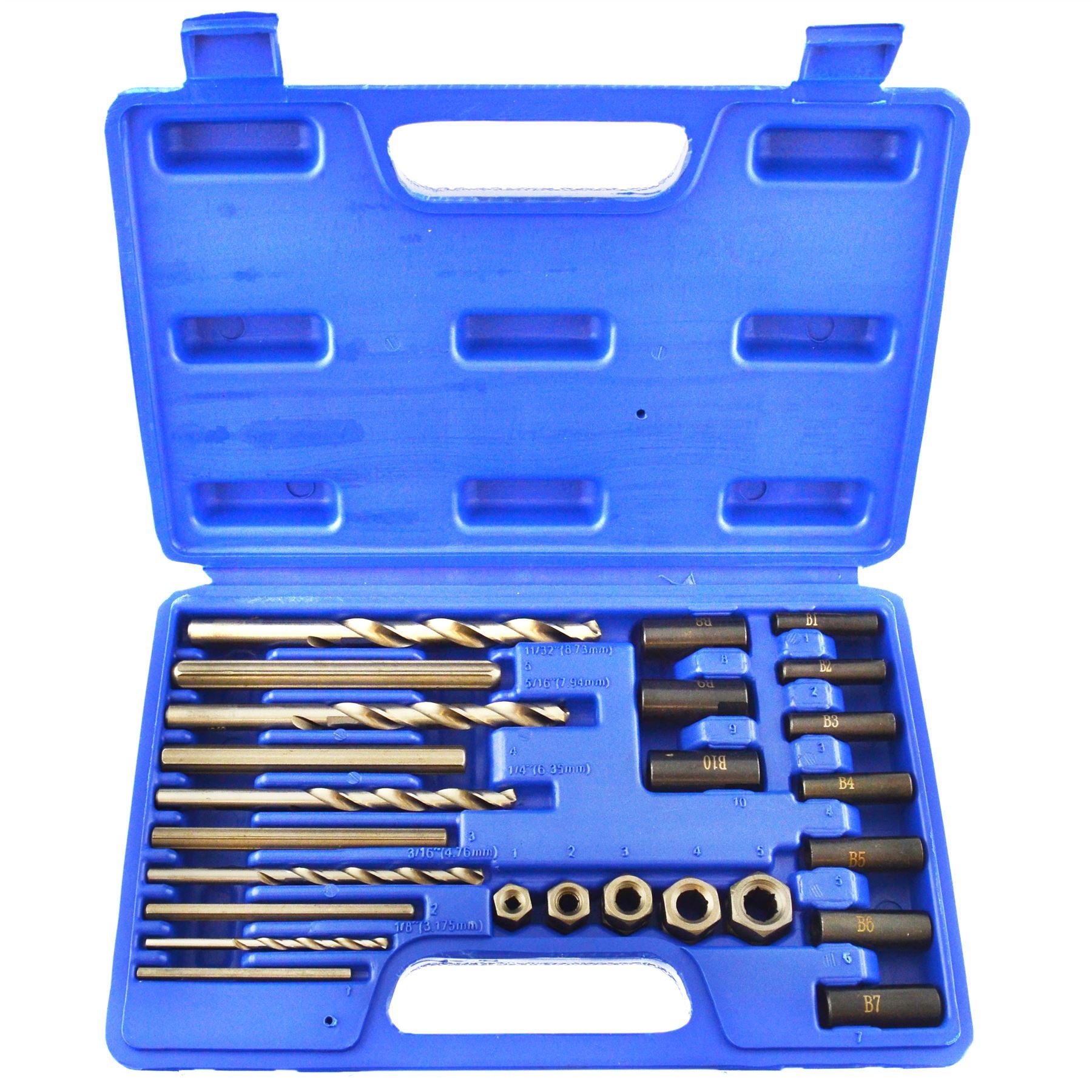 Screw Extractor Easy Out Drill and Guide Set Broken Screw / Bolt Remover AT049