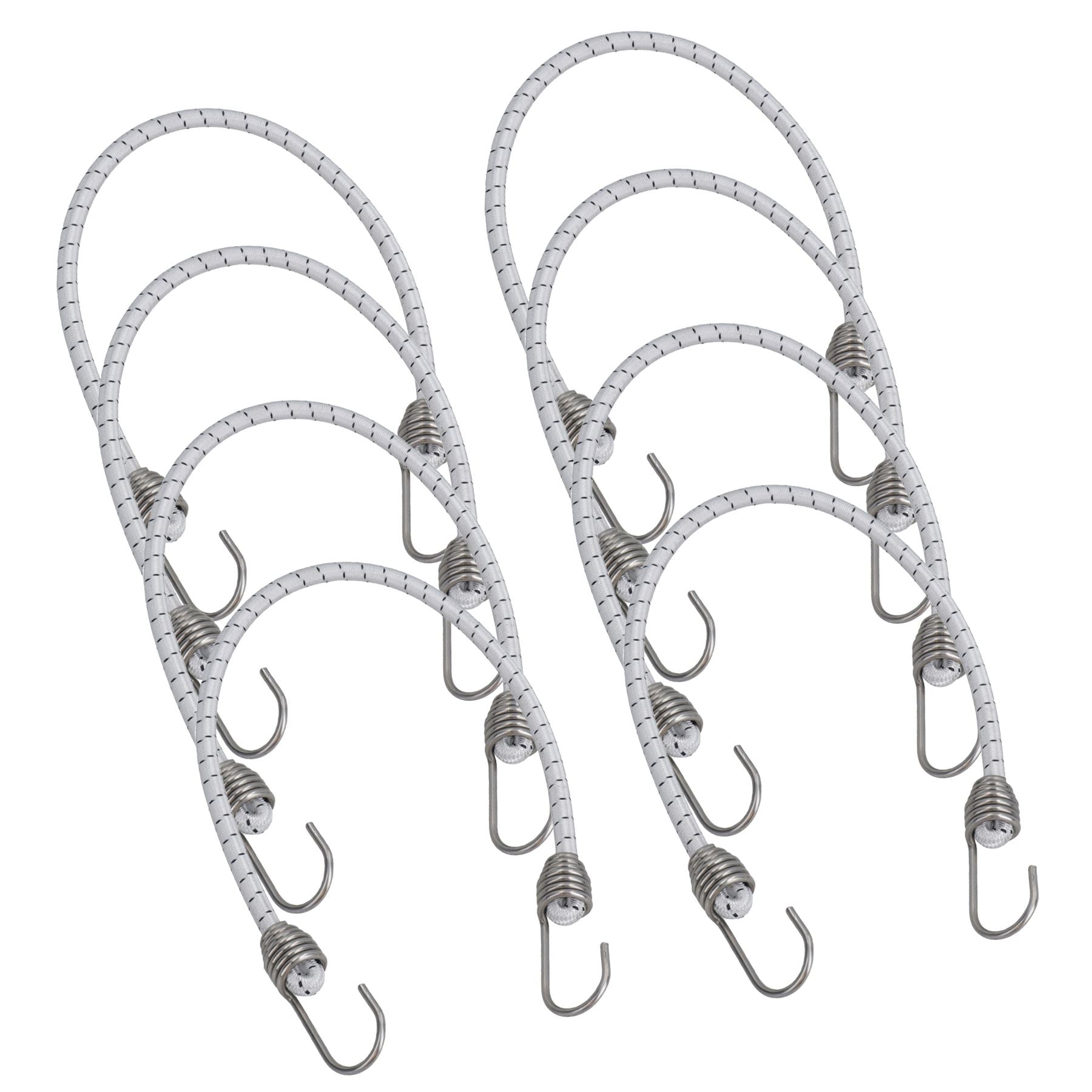 Corde élastique de 20 pouces avec crochets en acier inoxydable Cordons élastiques antichoc pour bateau marin