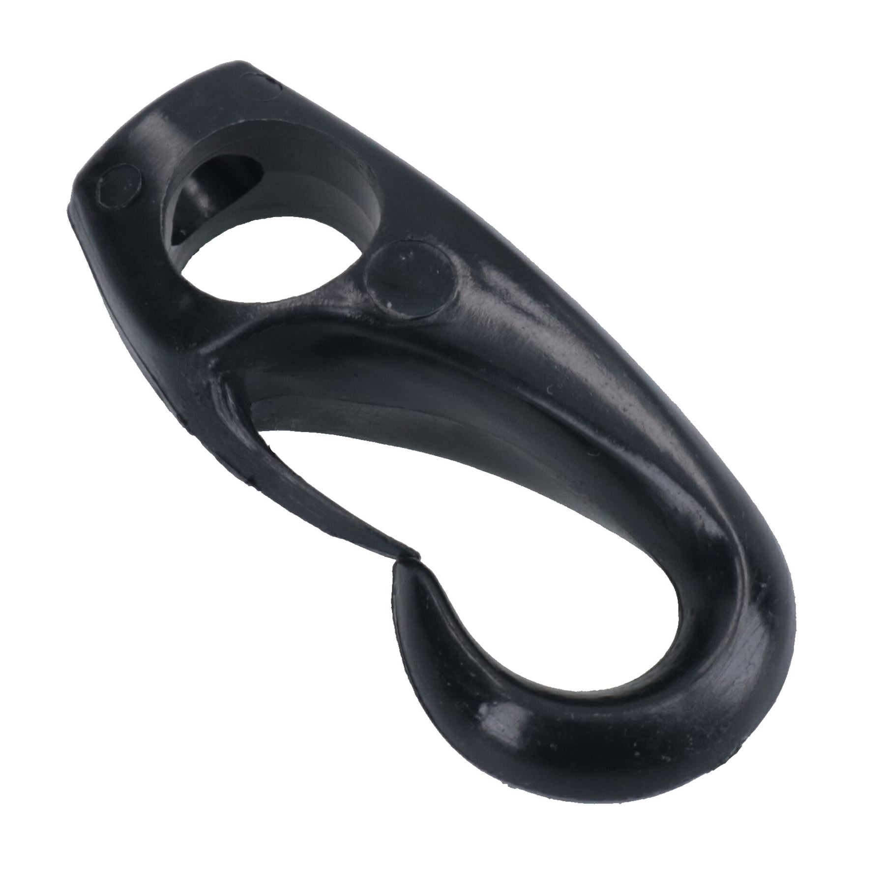 Crochet de 8 mm pour corde élastique élastique en nylon noir antirouille