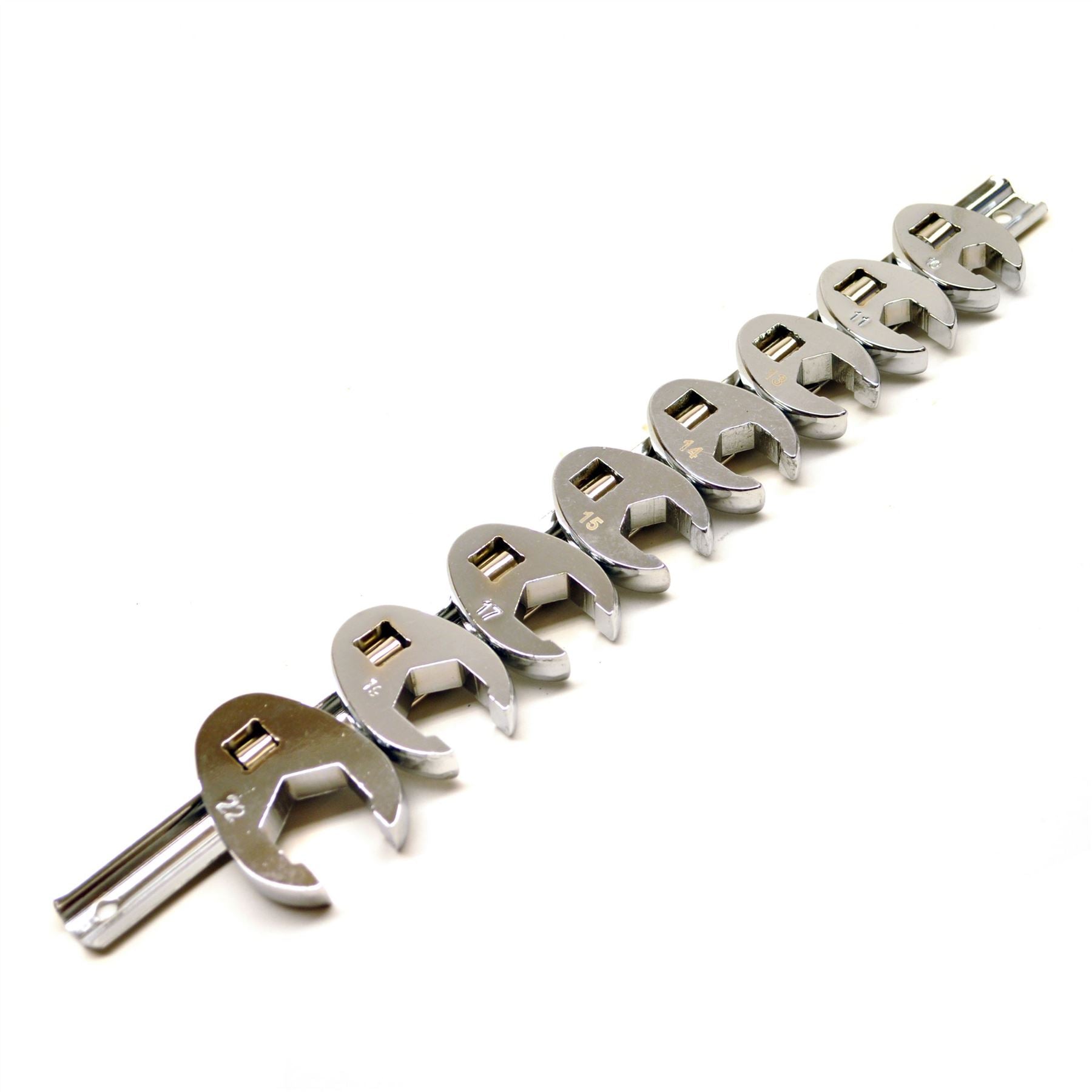 Crows Foot / Crowfeet / Crowfoot 8 pièces 3/8" drive tailles métriques 10 mm - 22 mm TE496