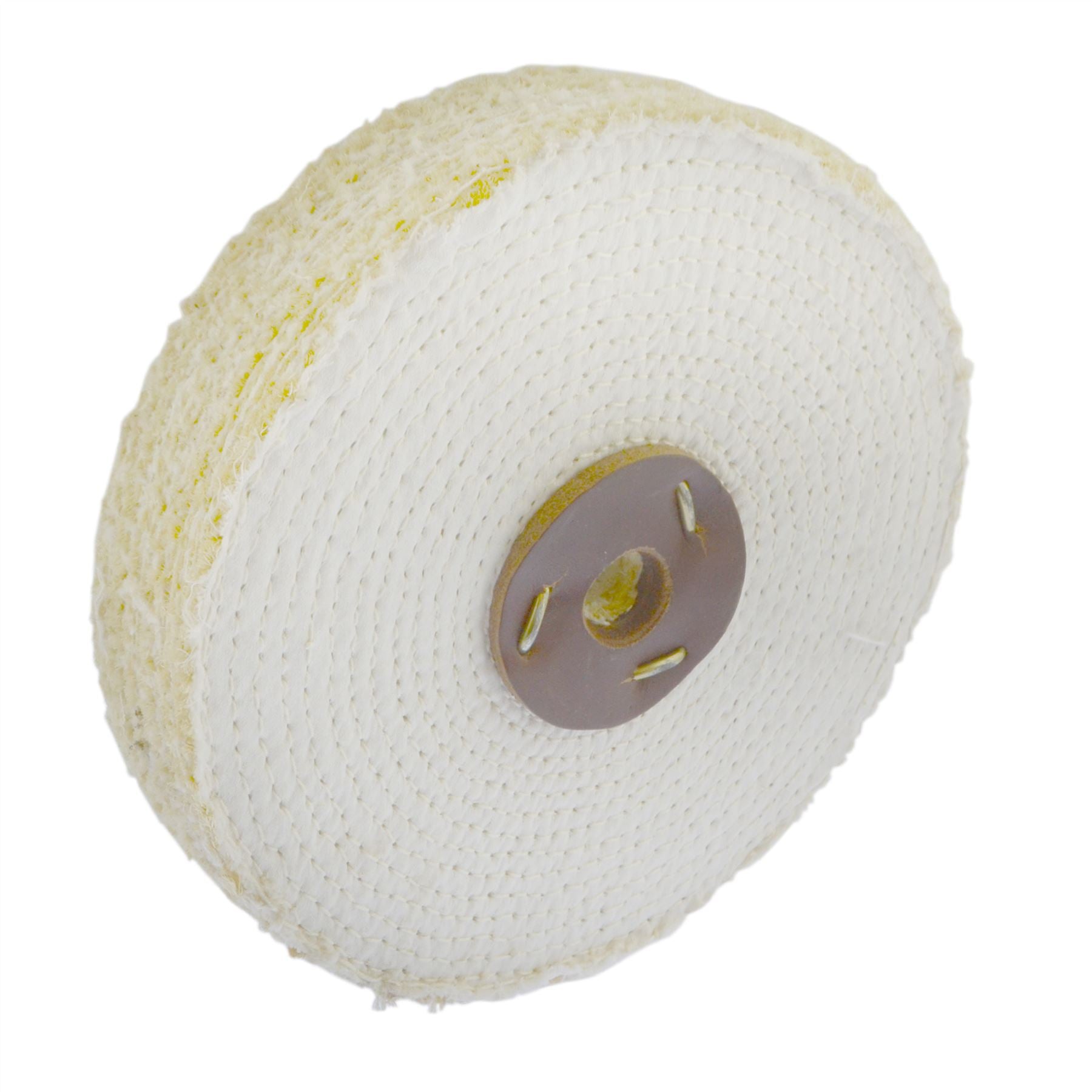 Coarse Sisal Fast Cut Buffing Polishing Mop 8" x 1.5" 3 Section 1st Stage Metal