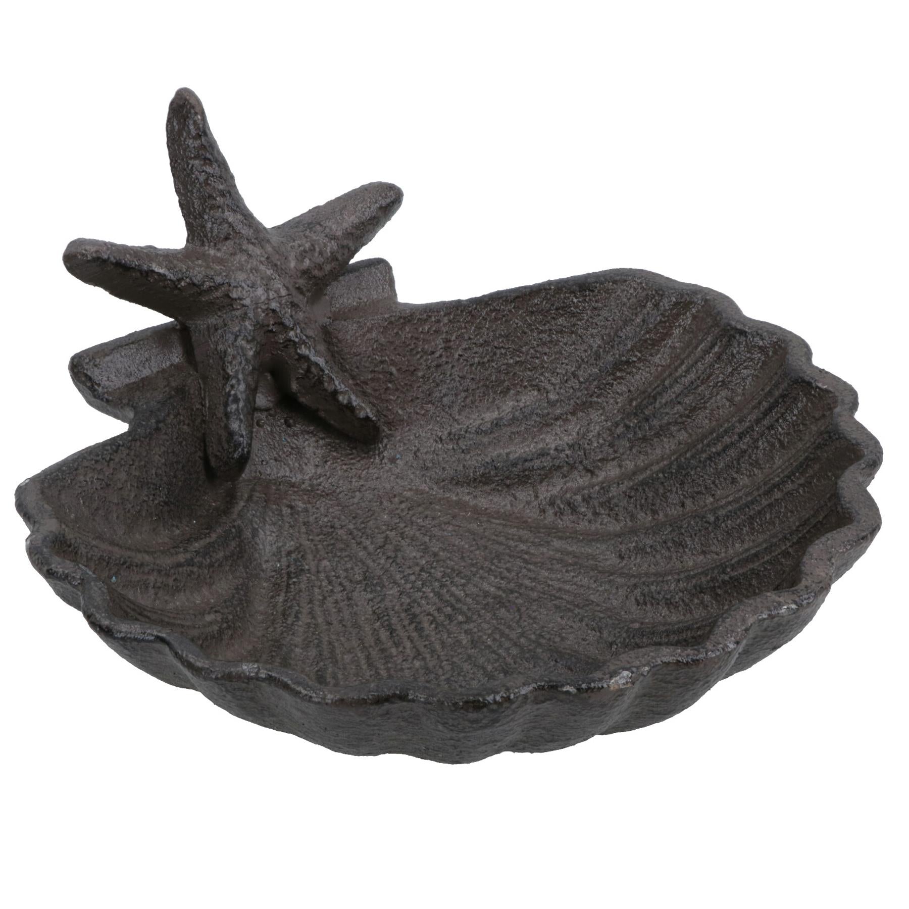 Starfish On Shell Soap Dish Bar Holder Seaside Vibe Bathroom Toilet Beach