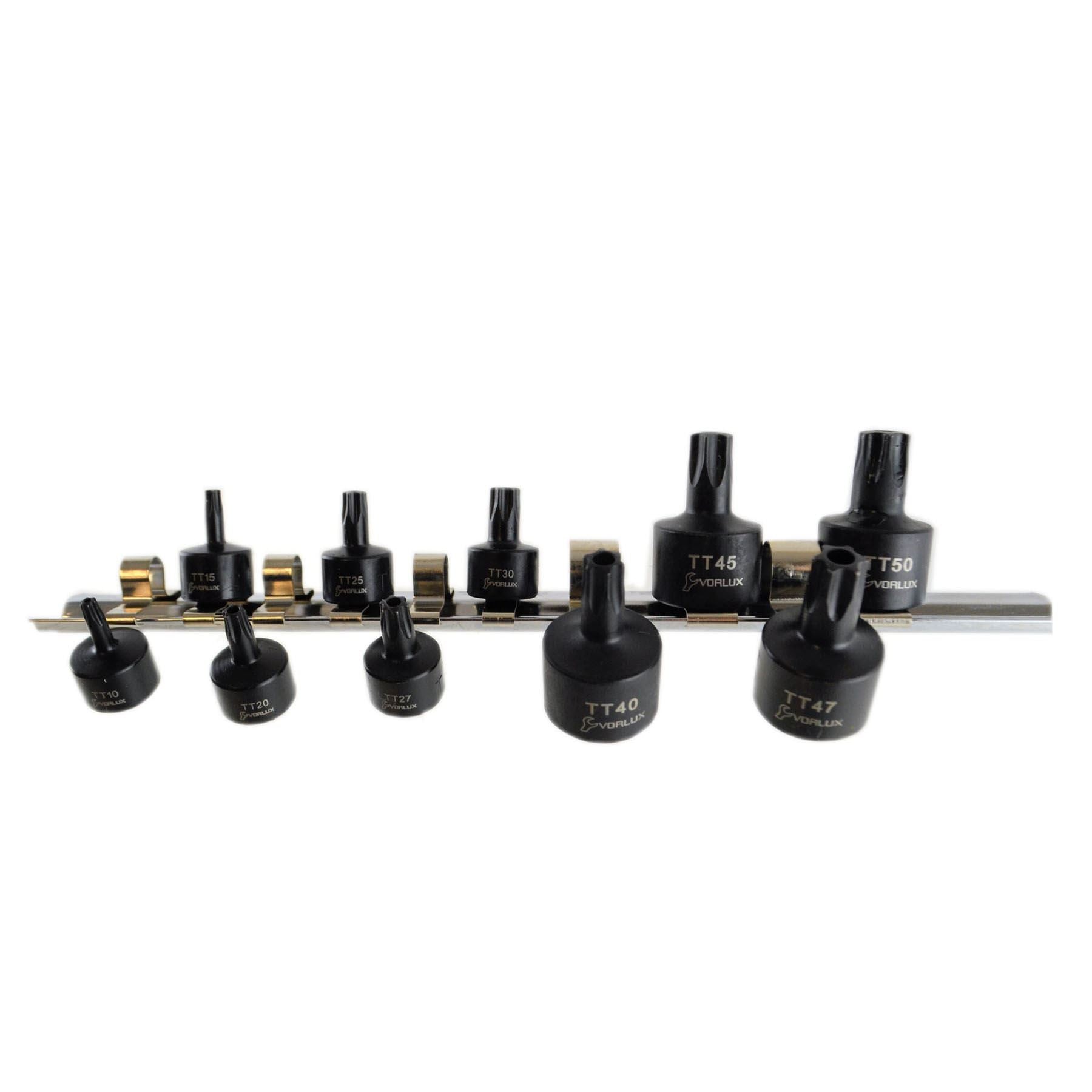 Schlag-Torx-Stern-Bit-Steckschlüssel 1/4" 3/8" Antrieb T10 - T50 10-tlg. Set Bergen