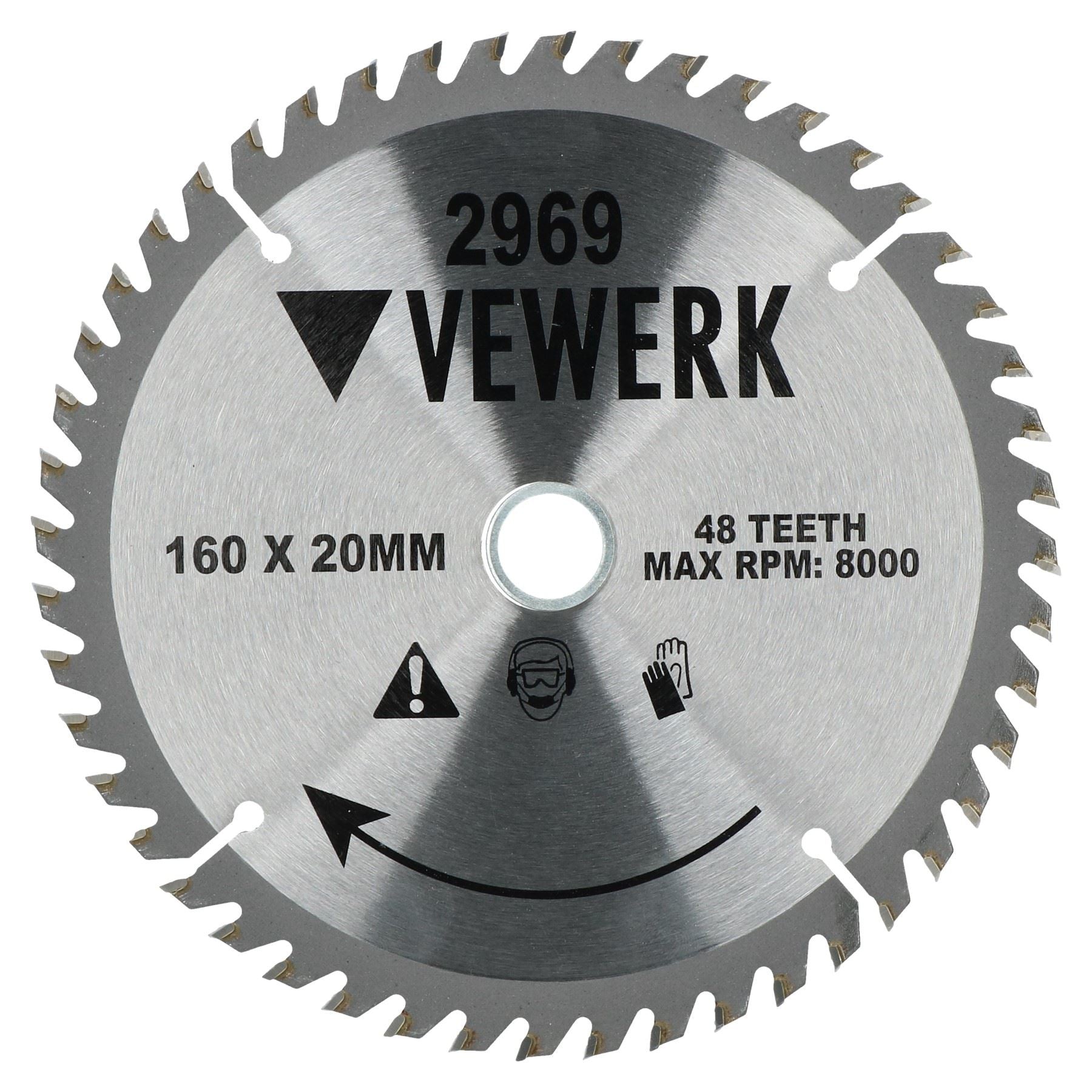 2er-Pack 160 mm x 20/16 mm 48 Zähne und 60 Zähne TCT Kreissägeblatt Wolframkarbid