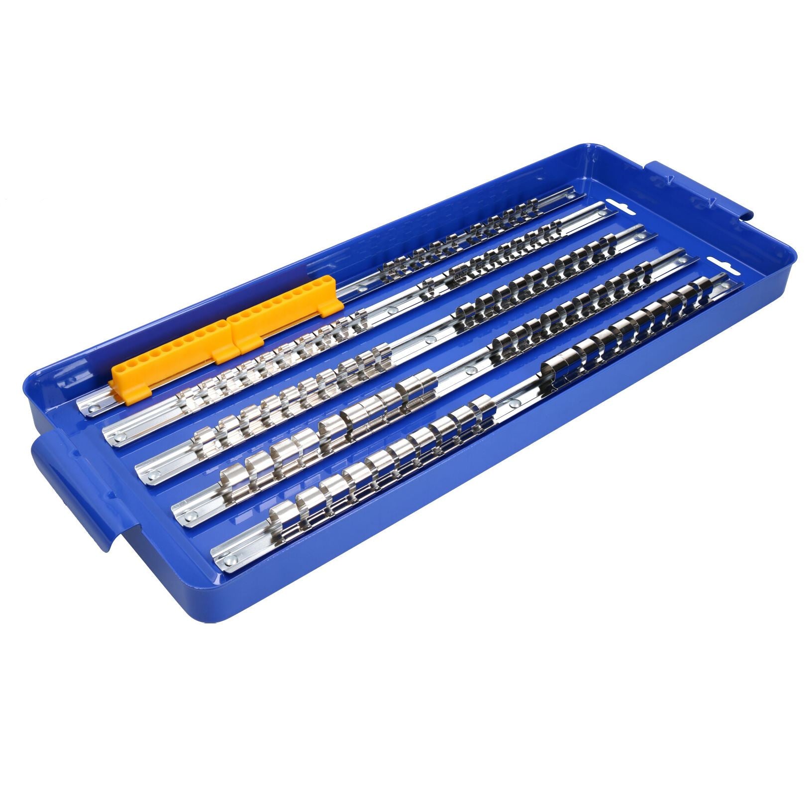 Socket and screwdriver tray rack holder 1/4, 3/8, 1/2 drive 110pc AT624