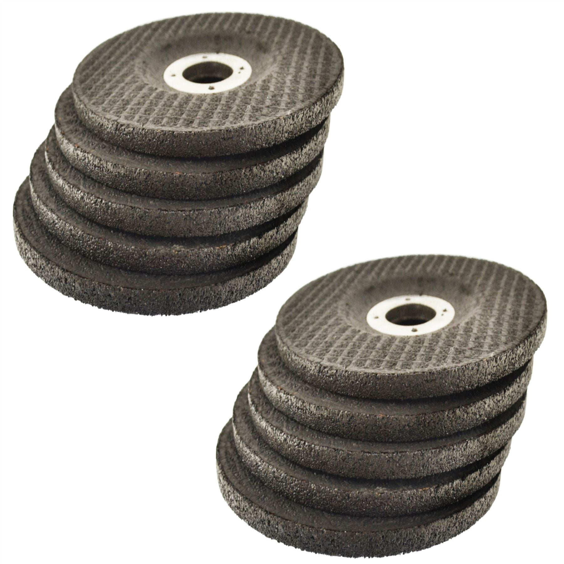 Disque de meulage en métal à centre bombé/enfoncé de 4 1/2 po en acier inoxydable AT850_10Pk