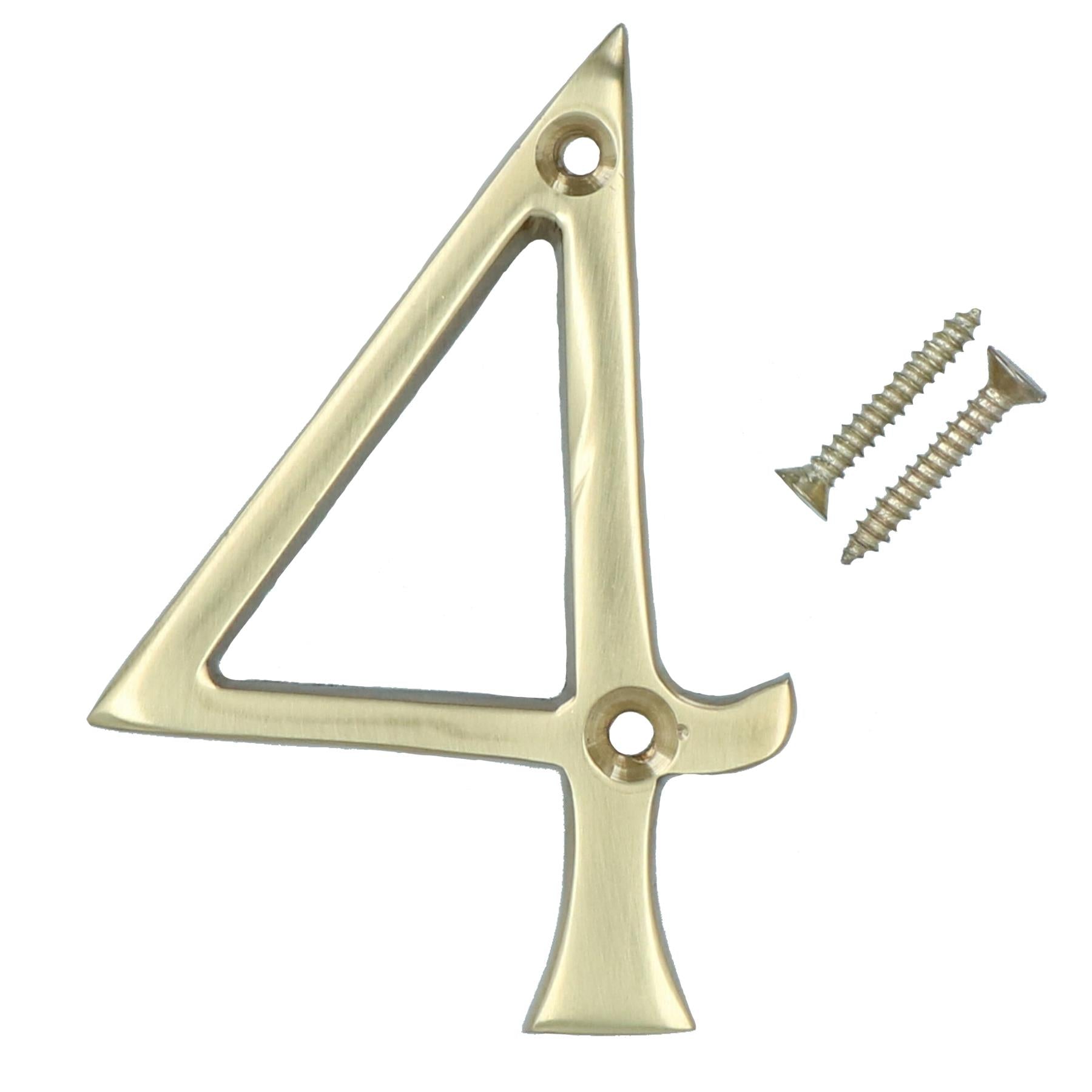 Messing Hausnummern Ziffern 0-9 Türschild 70mm Plakette Straße Brief Mail