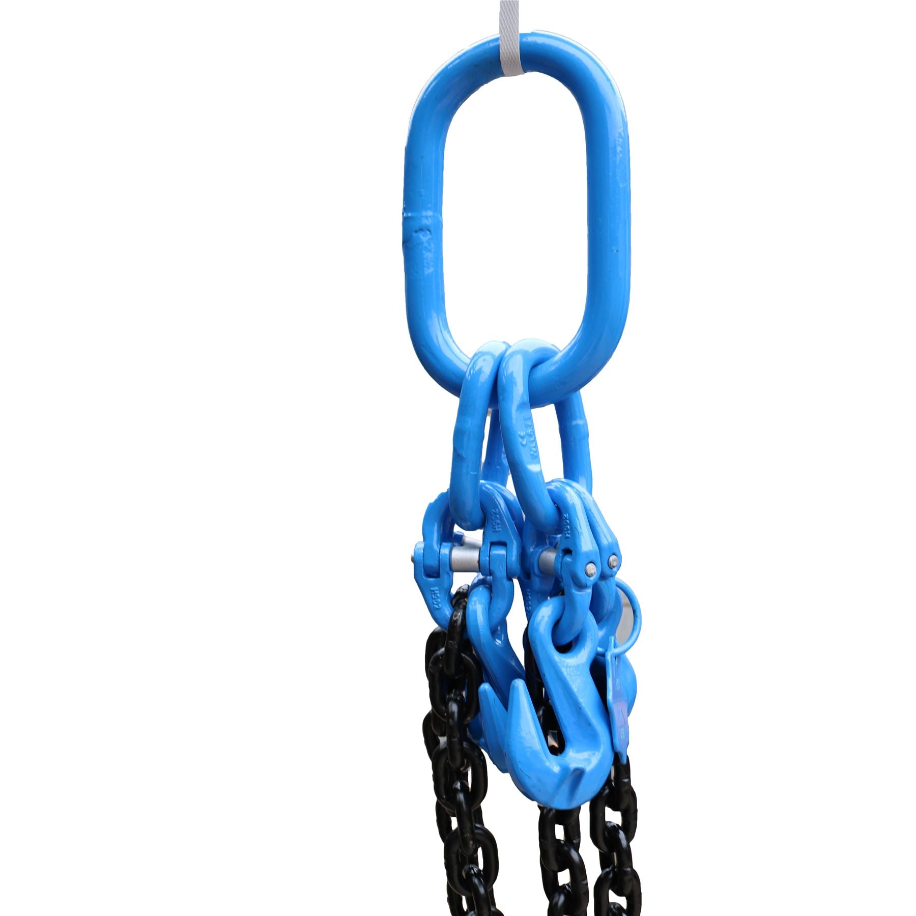 4 Leg Lifting Chain Sling with Clevis Grab Hook 2 Metre 8mm Chain WLL 4.26 Ton