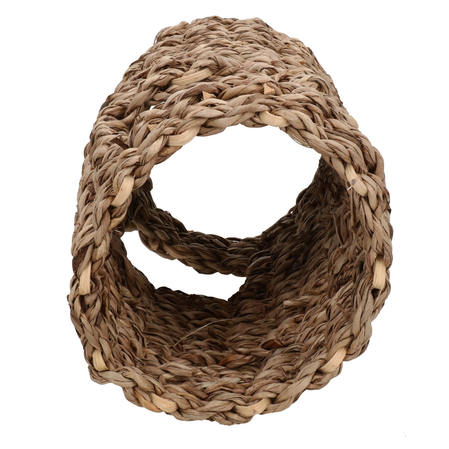 Petits animaux Hamster Souris Briseur d'ennui Petit tunnel de jeu en jonc de mer 8x20cm
