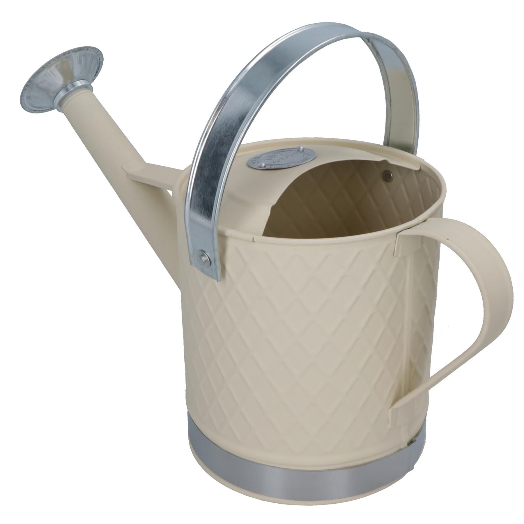 3L Watering Can Cream Rose Steel Metal Water Greenhouse Garden Plants Home