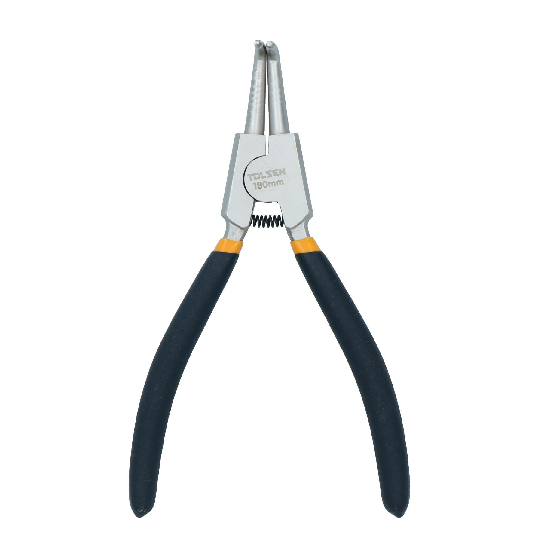 Individual Circlip Plier External Bent 7" / 180mm with dipped handle