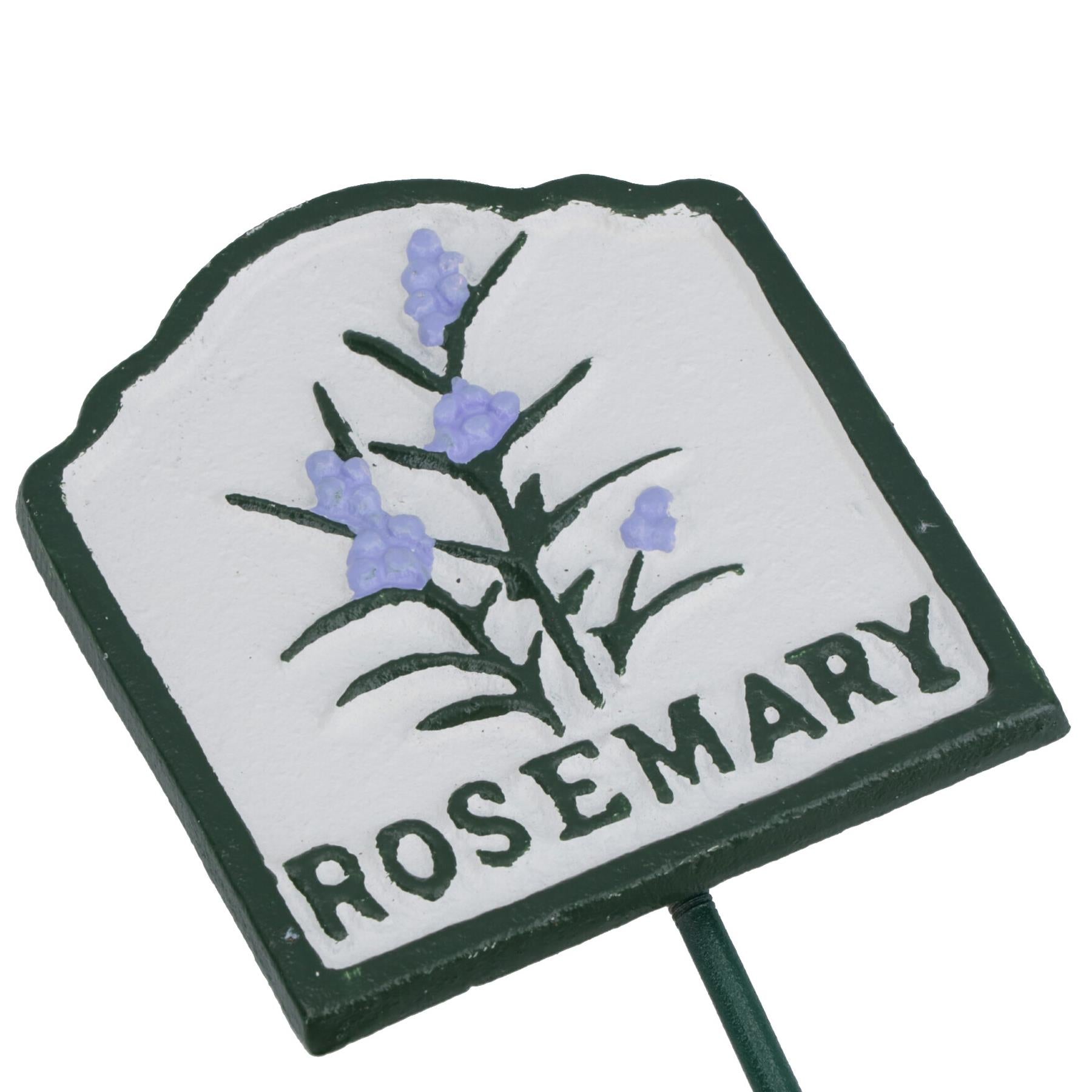 Herb Signs Markers Labels Cast Iron Plant Plaque Garden Yard Allotment